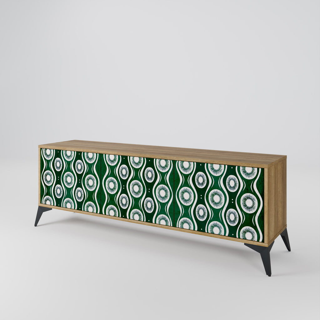 GREEN EYES TV-Lowboard mit 3 Türen in Eiche-Optik