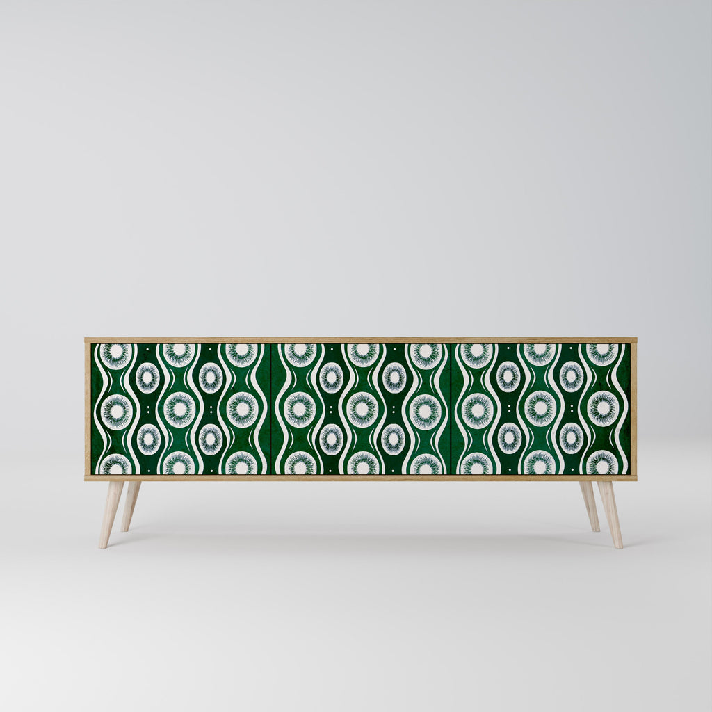 GREEN EYES TV-Lowboard mit 3 Türen in Eiche-Optik