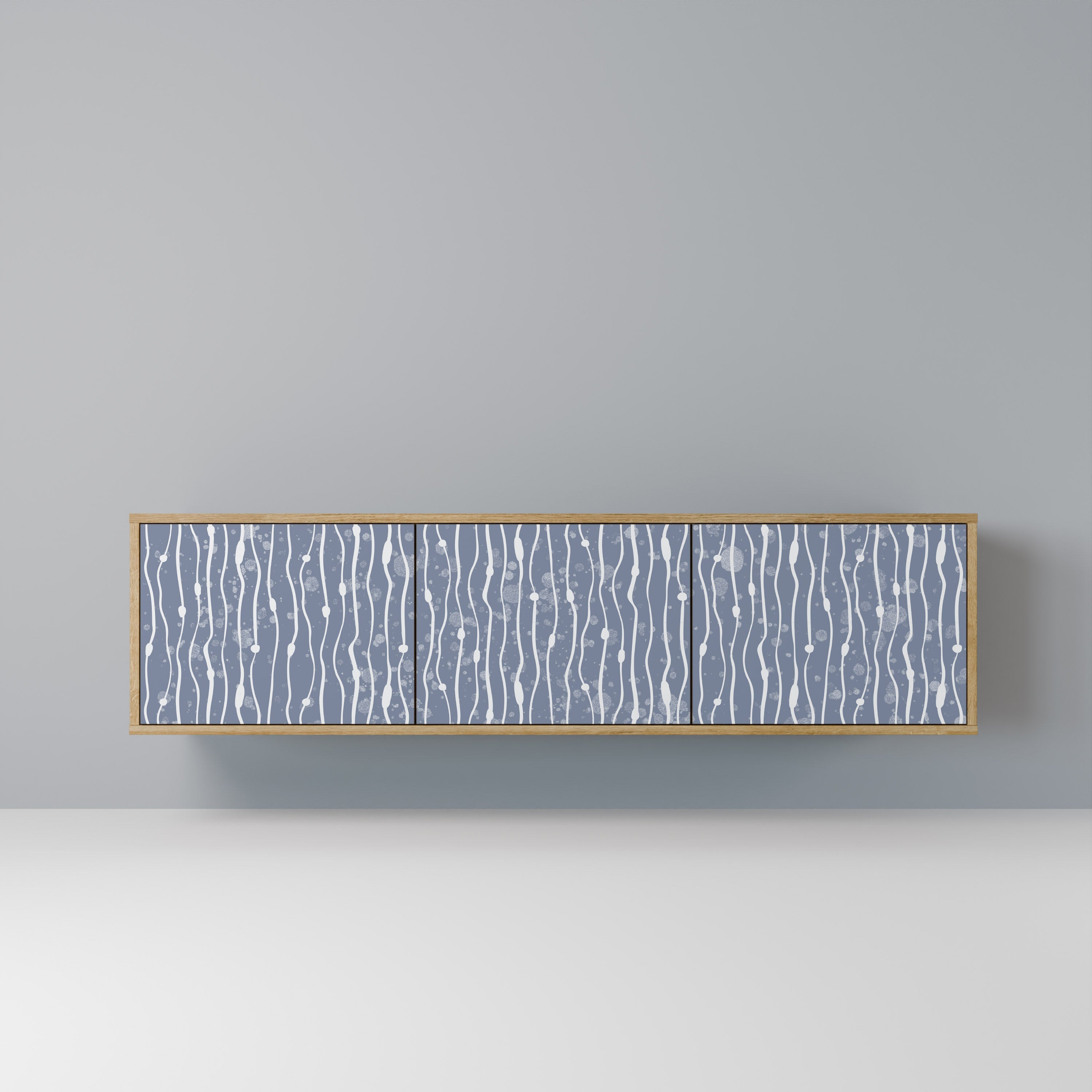 GRAPHITE RAIN TV-Lowboard mit 3 Türen in Eiche-Optik