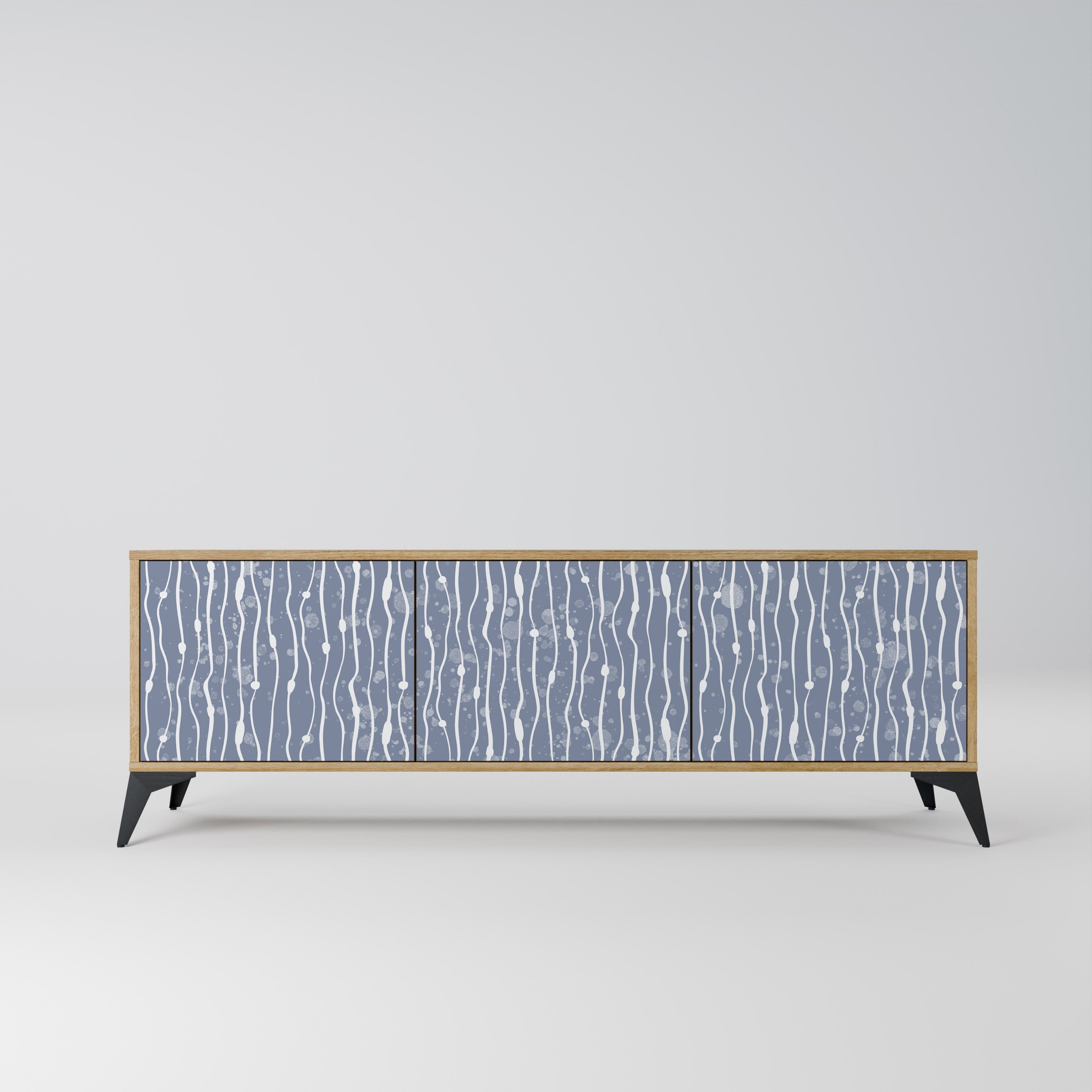 GRAPHITE RAIN TV-Lowboard mit 3 Türen in Eiche-Optik