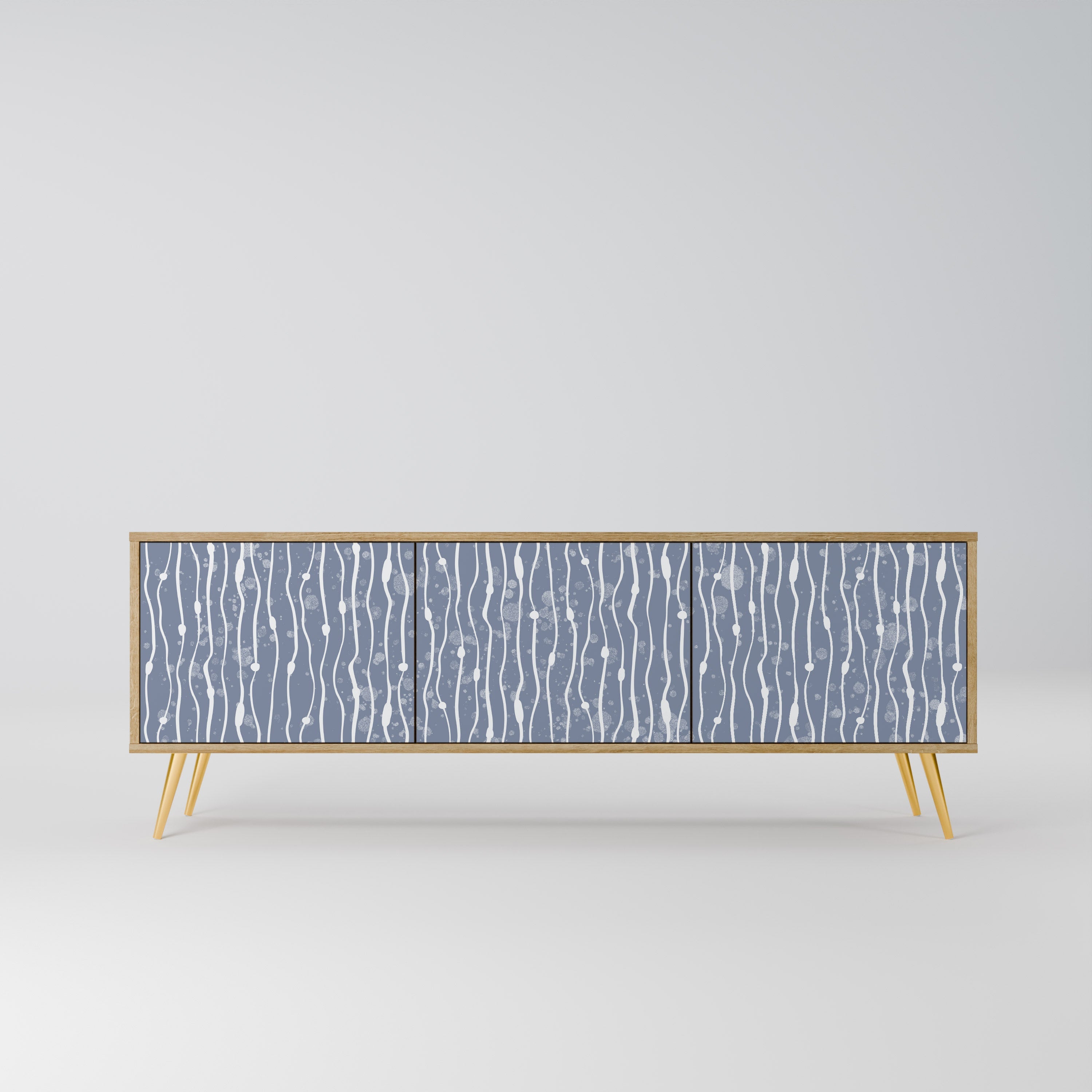 GRAPHITE RAIN TV-Lowboard mit 3 Türen in Eiche-Optik