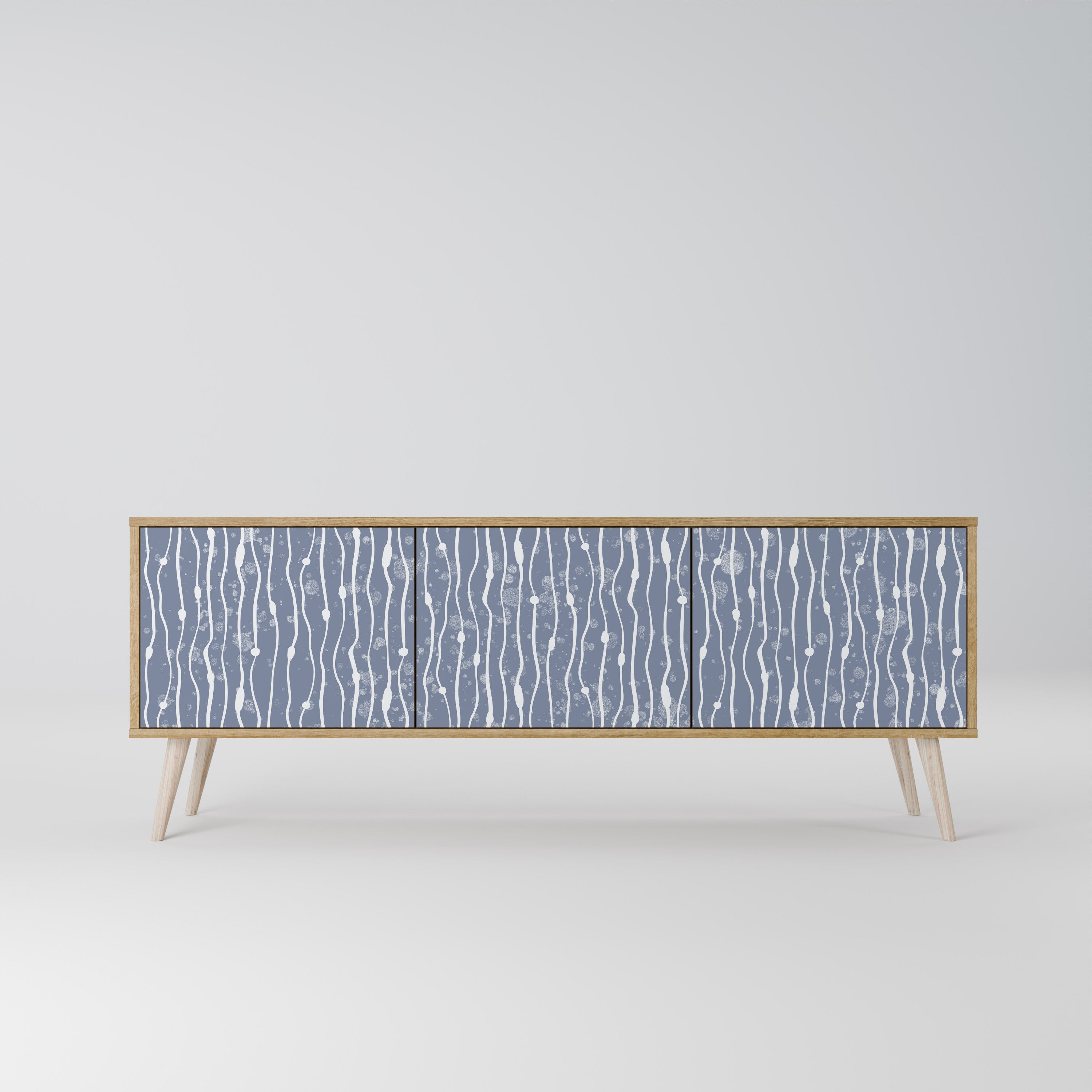 GRAPHITE RAIN TV-Lowboard mit 3 Türen in Eiche-Optik