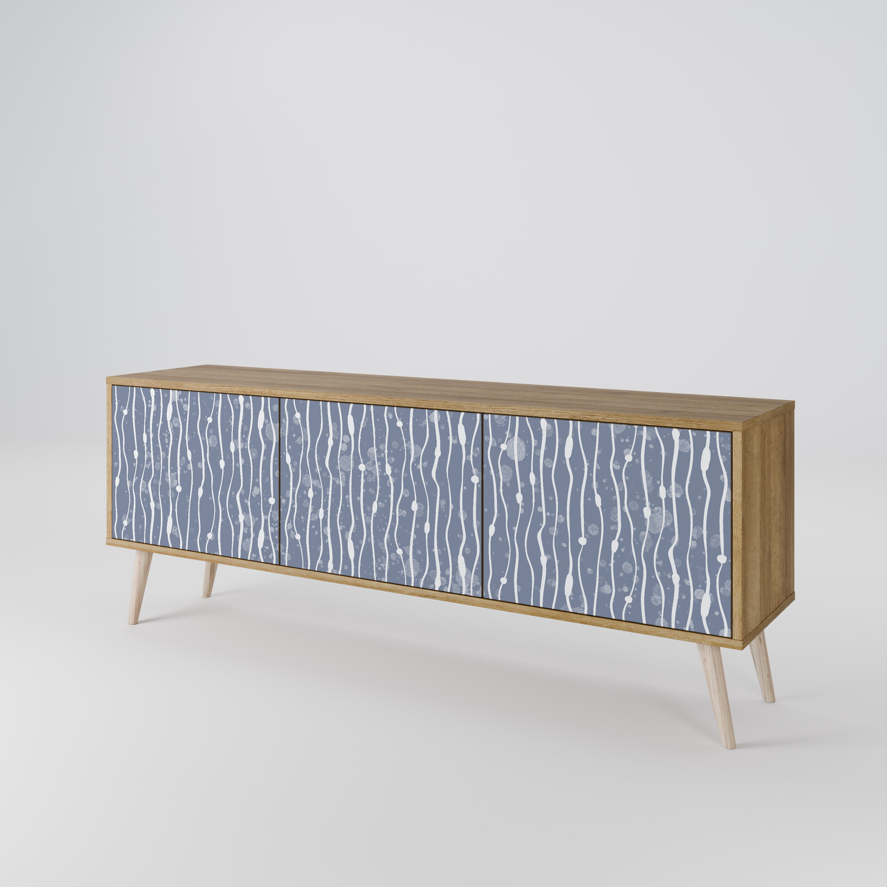 GRAPHITE RAIN 3-türiges TV-Lowboard