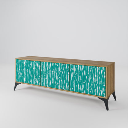 TURQUOISE RAIN 3-türiges TV-Lowboard