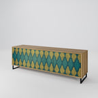 POLYGONS TV-Lowboard mit 3 Türen in Eiche-Optik