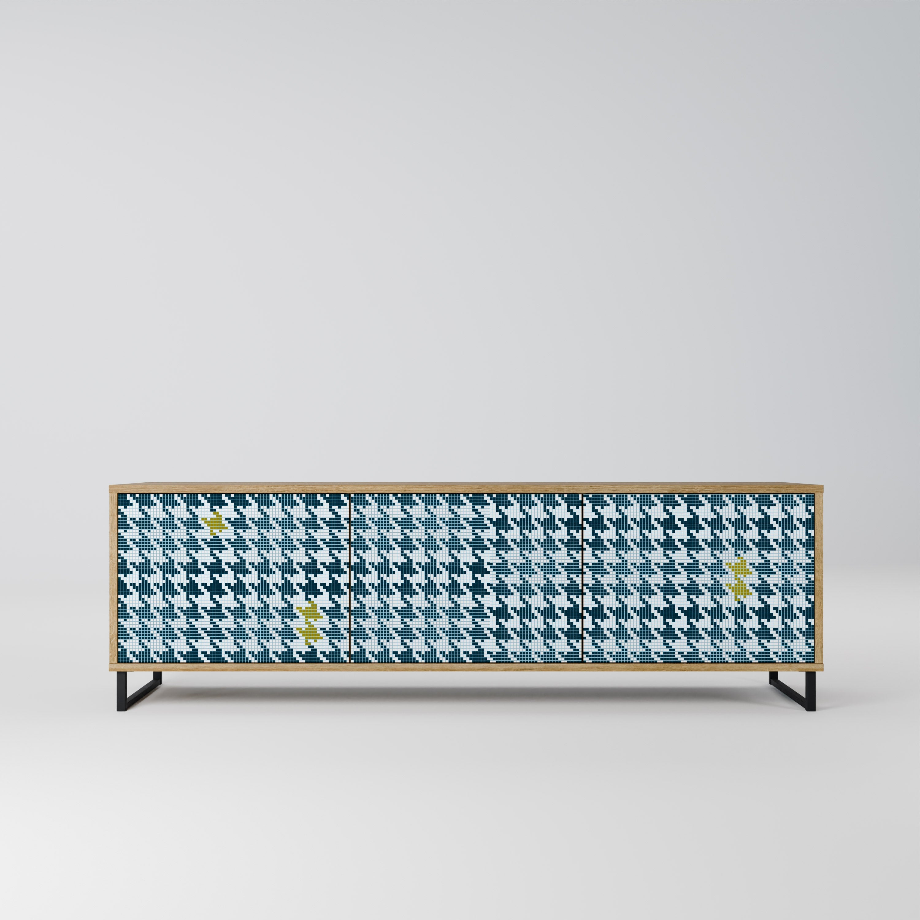 OUT OF CONTEXT TV-Lowboard mit 3 Türen in Eiche-Optik