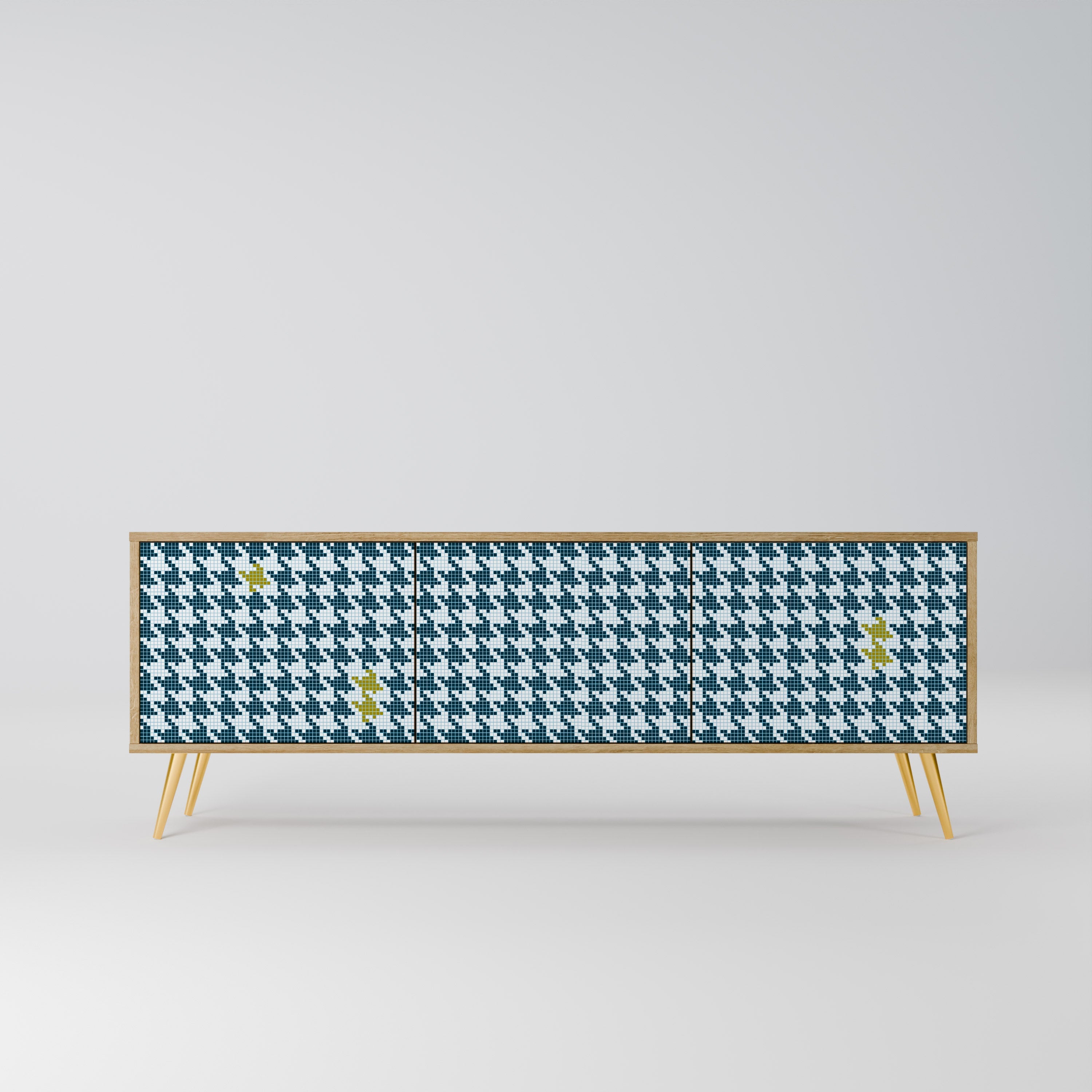 OUT OF CONTEXT TV-Lowboard mit 3 Türen in Eiche-Optik