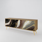 GOLD DUST TV-Lowboard mit 3 Türen in Eiche-Optik