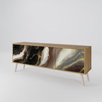 GOLD DUST TV-Lowboard mit 3 Türen in Eiche-Optik