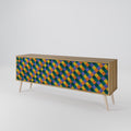 PAINTED SQUARES MIX 3-türiges TV-Lowboard