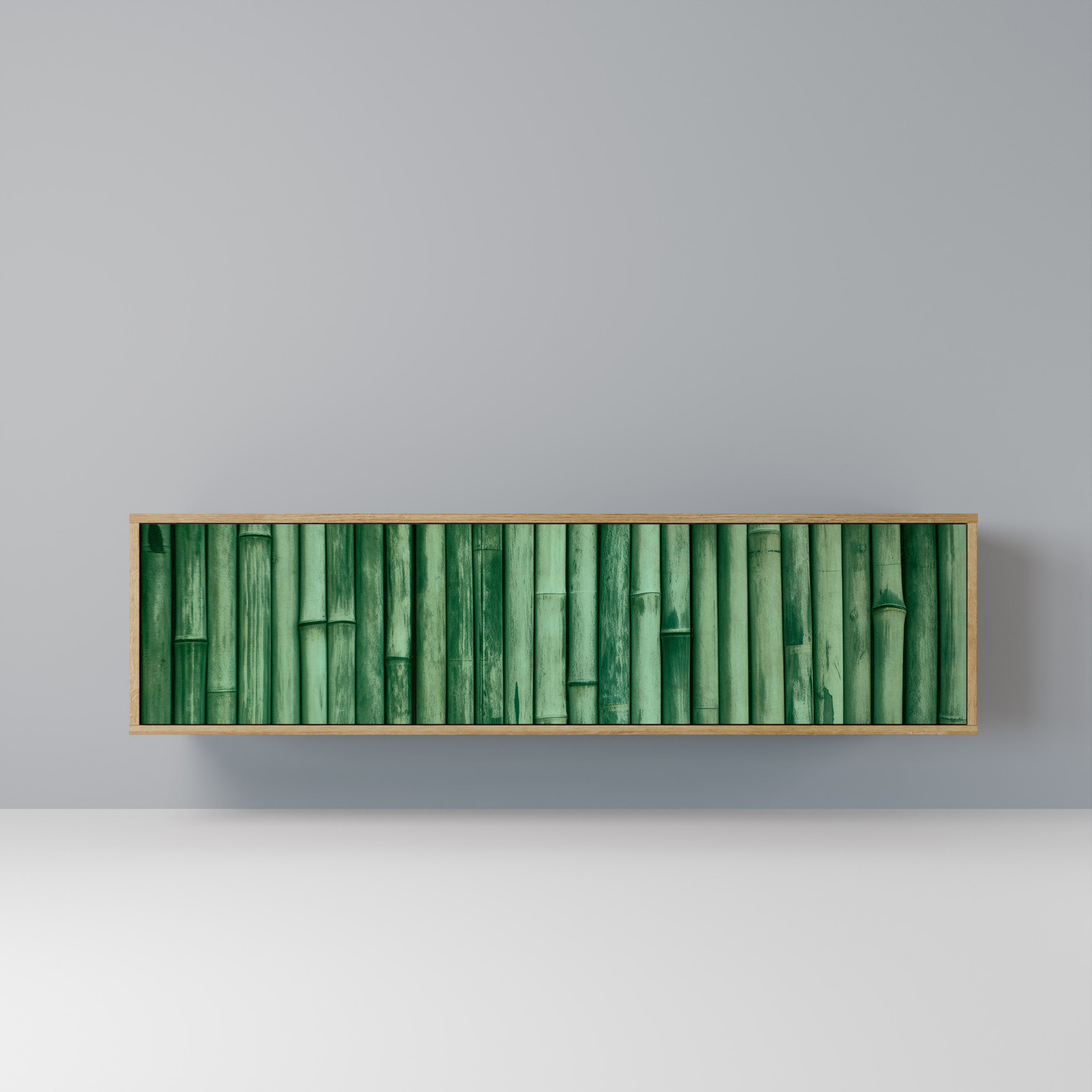 NATURAL GREEN TV-Lowboard mit 3 Türen in Eiche-Optik