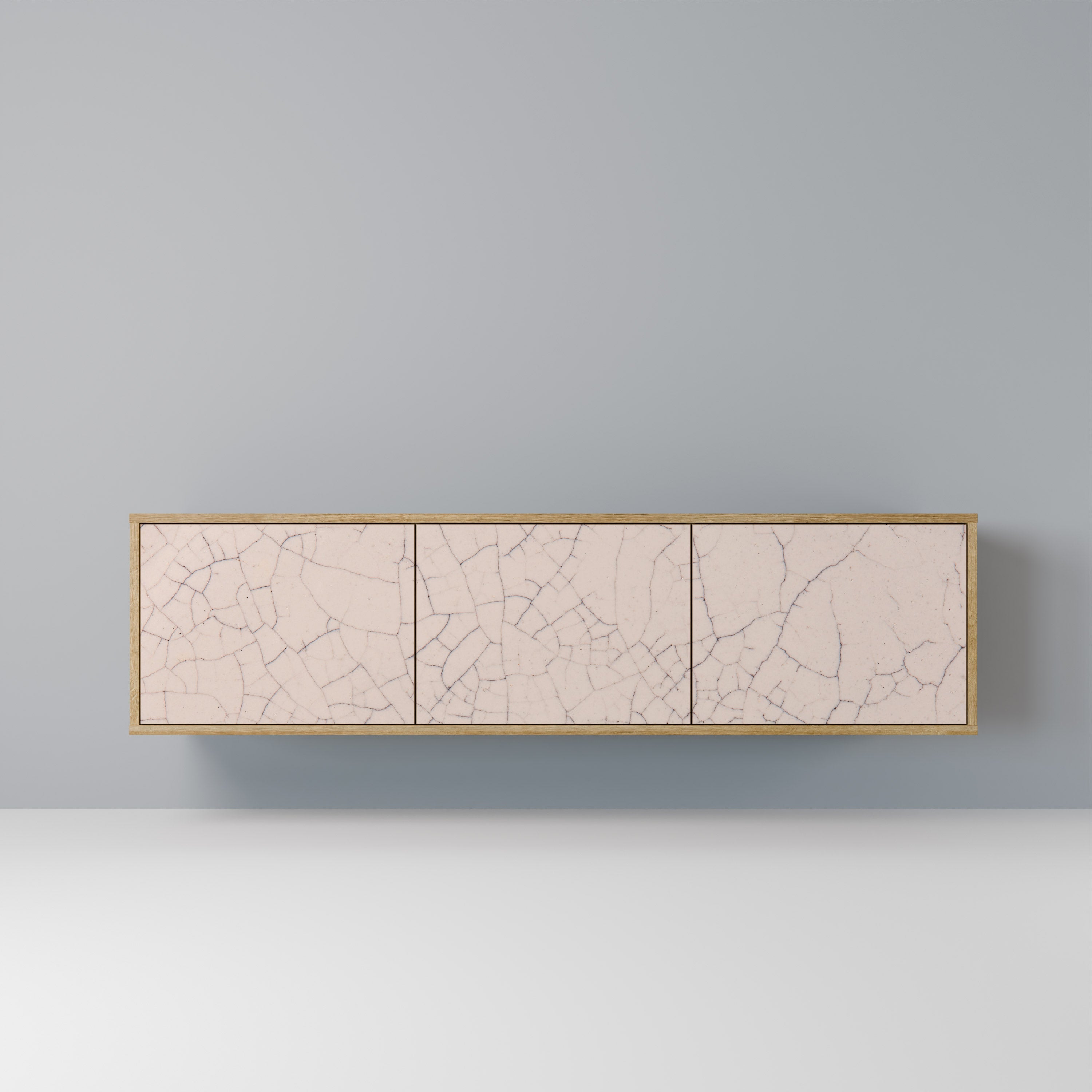 CERAMIC TEXTURE TV-Lowboard mit 3 Türen in Eiche-Optik