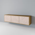 CERAMIC TEXTURE TV-Lowboard mit 3 Türen in Eiche-Optik