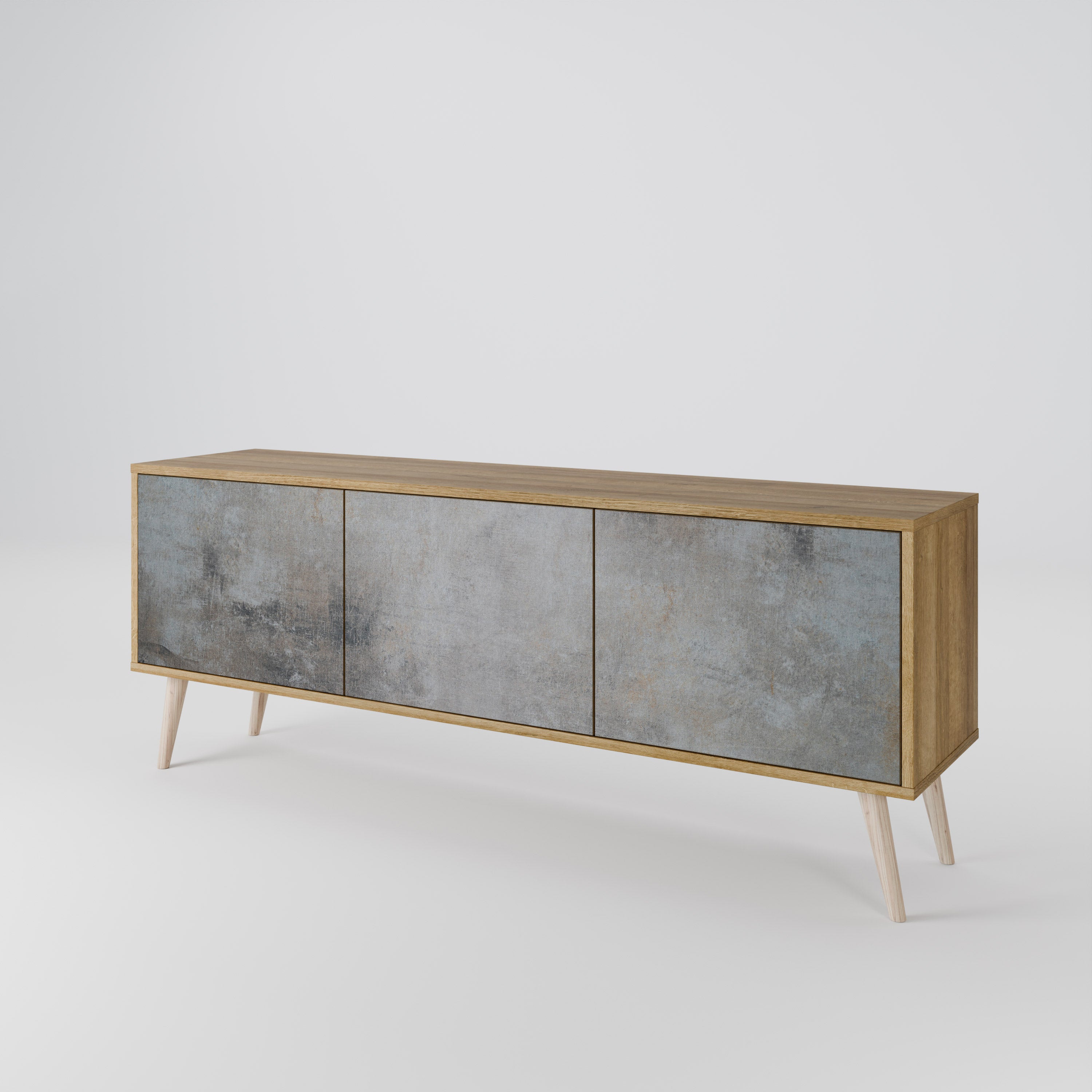 CONCRETE WALL 3-Door TV Cabinet