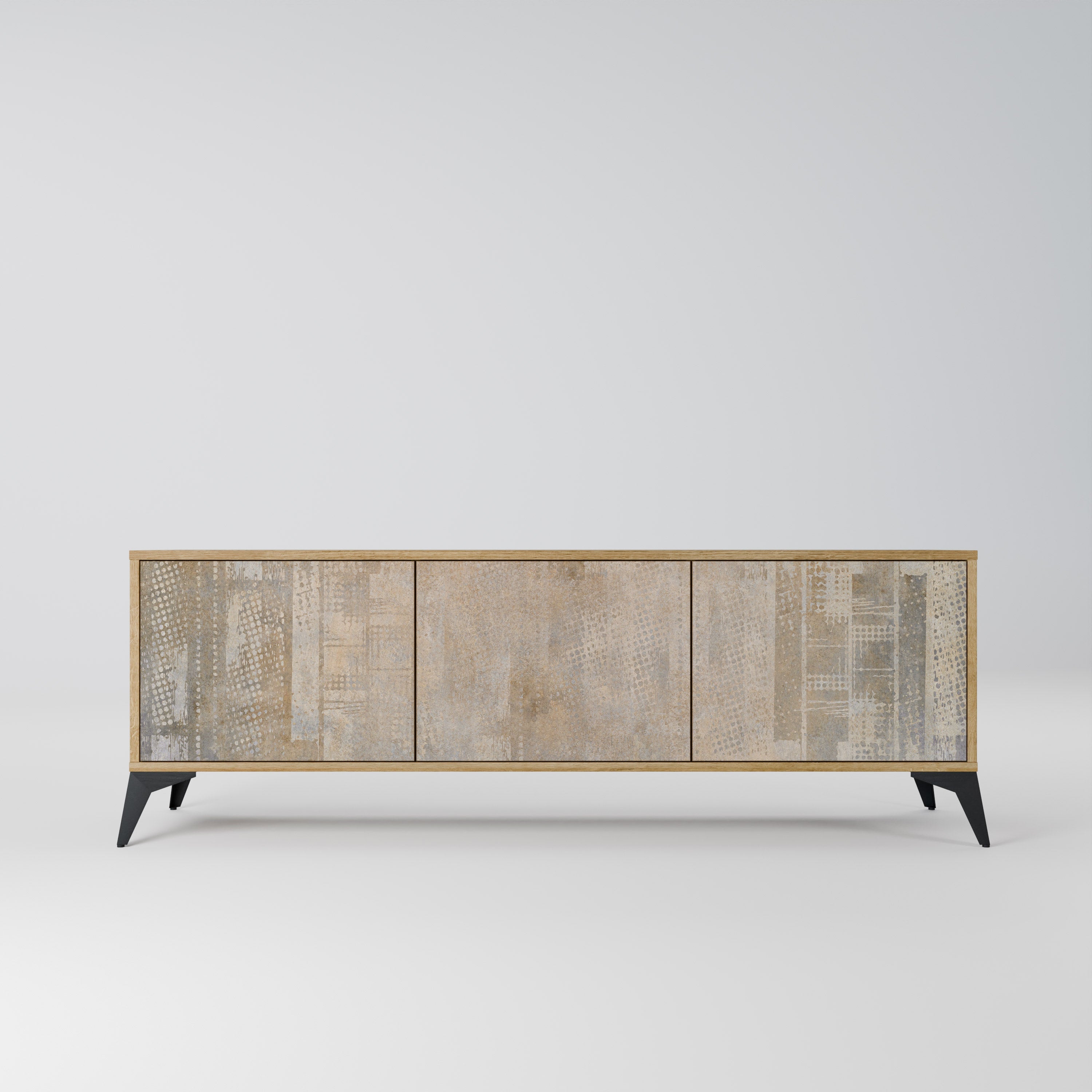 SCREEN ERROR TV-Lowboard mit 3 Türen in Eiche-Optik