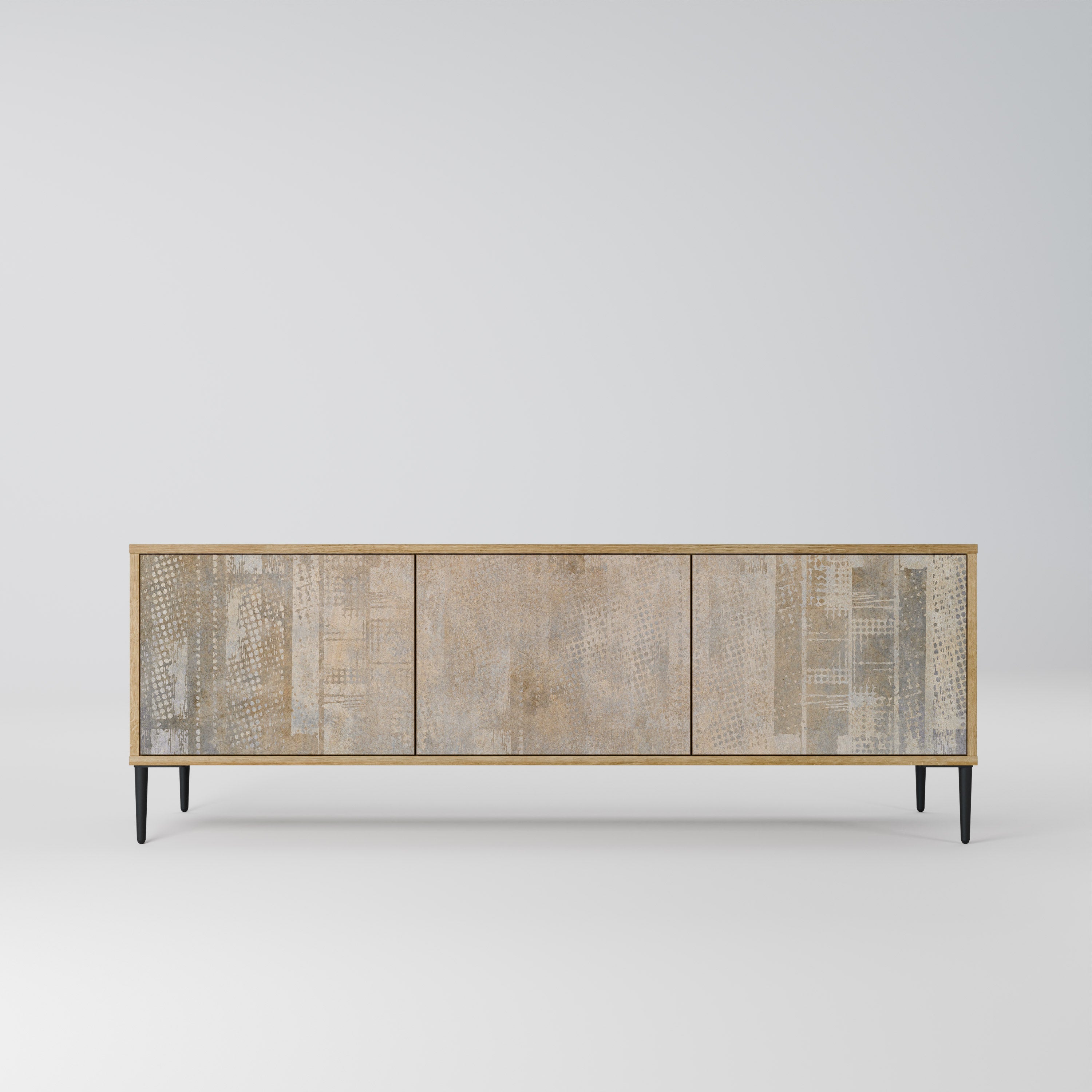 SCREEN ERROR TV-Lowboard mit 3 Türen in Eiche-Optik