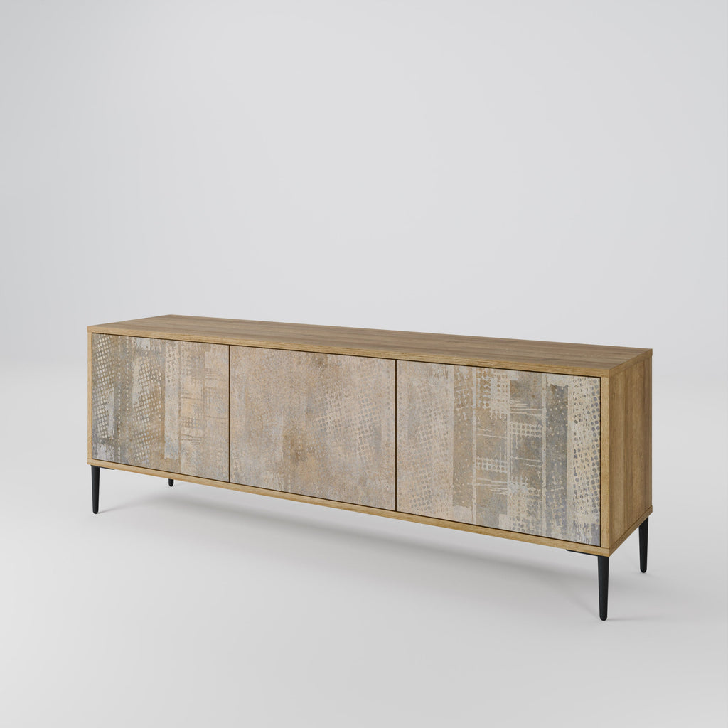 SCREEN ERROR TV-Lowboard mit 3 Türen in Eiche-Optik