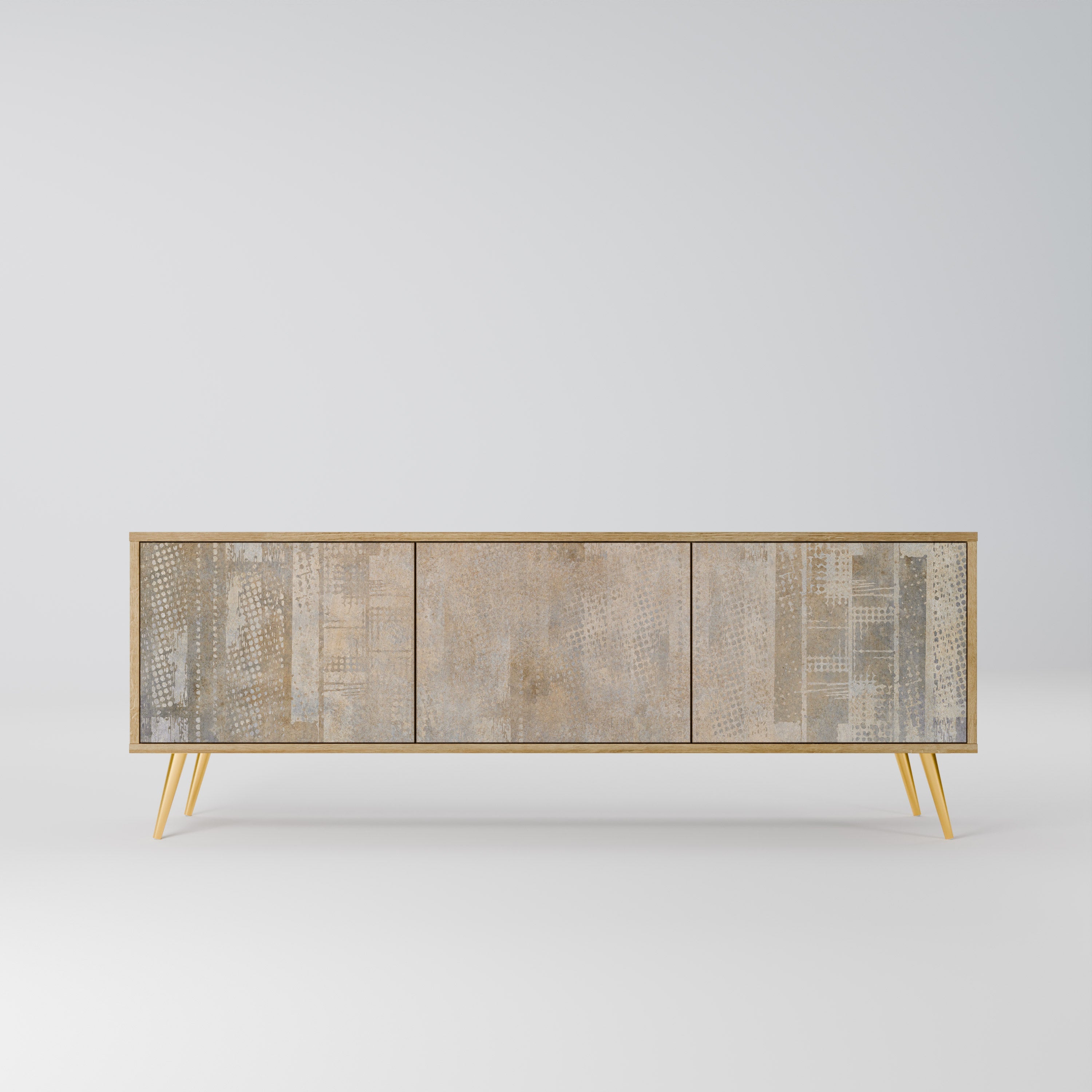 SCREEN ERROR TV-Lowboard mit 3 Türen in Eiche-Optik