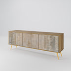 SCREEN ERROR TV-Lowboard mit 3 Türen in Eiche-Optik