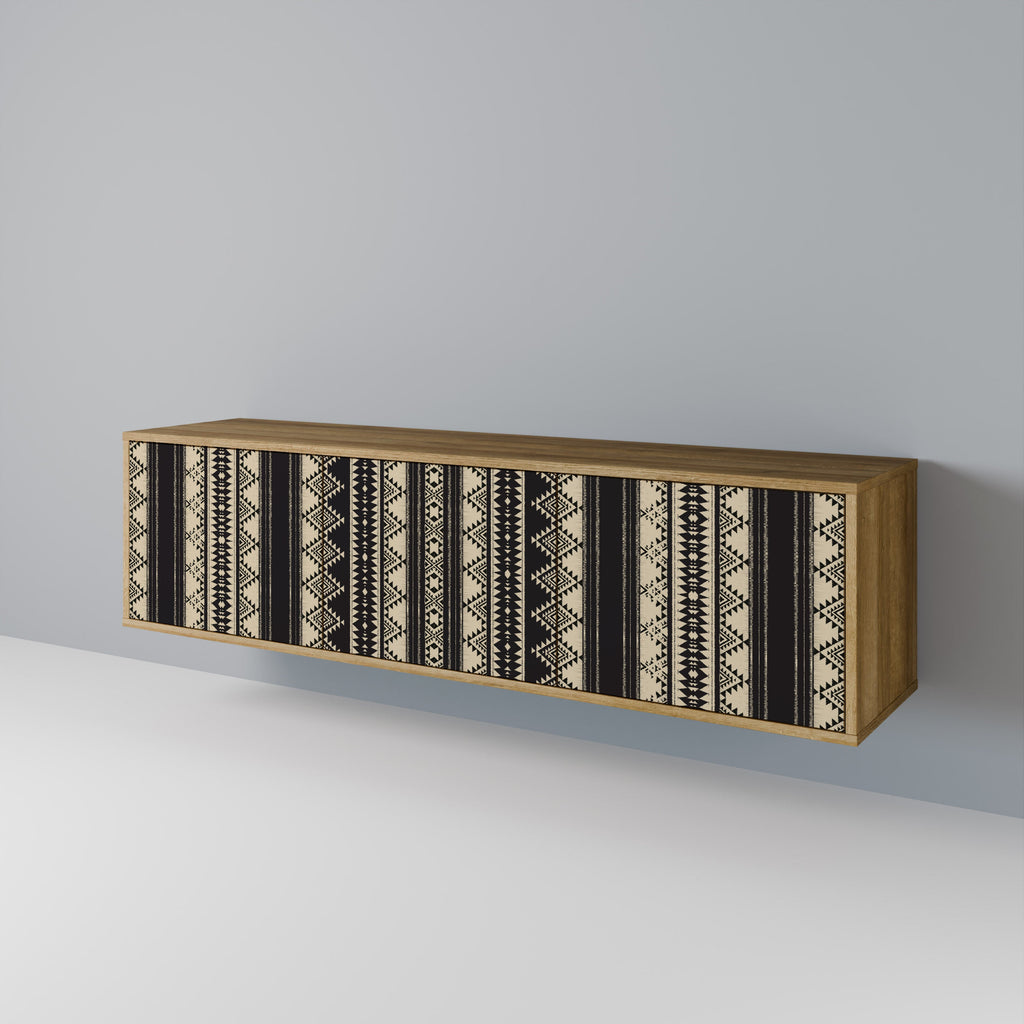 AZTEC TV-Lowboard mit 3 Türen in Eiche-Optik