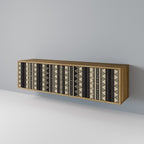 AZTEC TV-Lowboard mit 3 Türen in Eiche-Optik