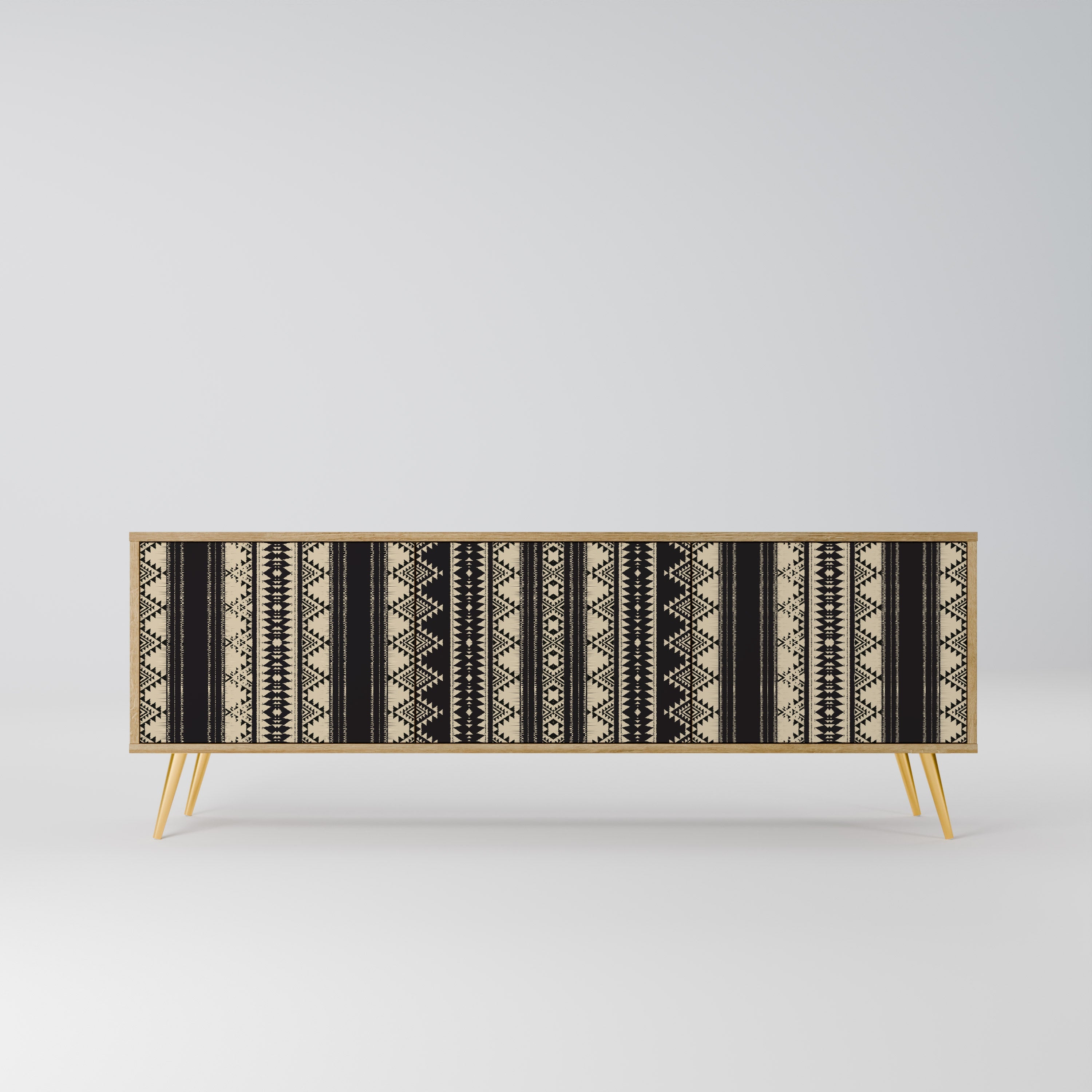 AZTEC TV-Lowboard mit 3 Türen in Eiche-Optik