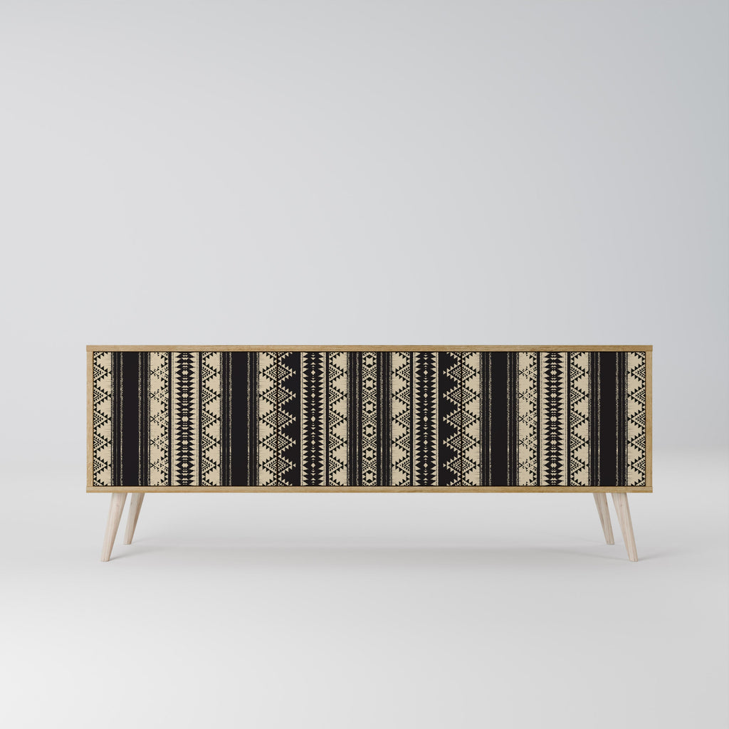 AZTEC TV-Lowboard mit 3 Türen in Eiche-Optik