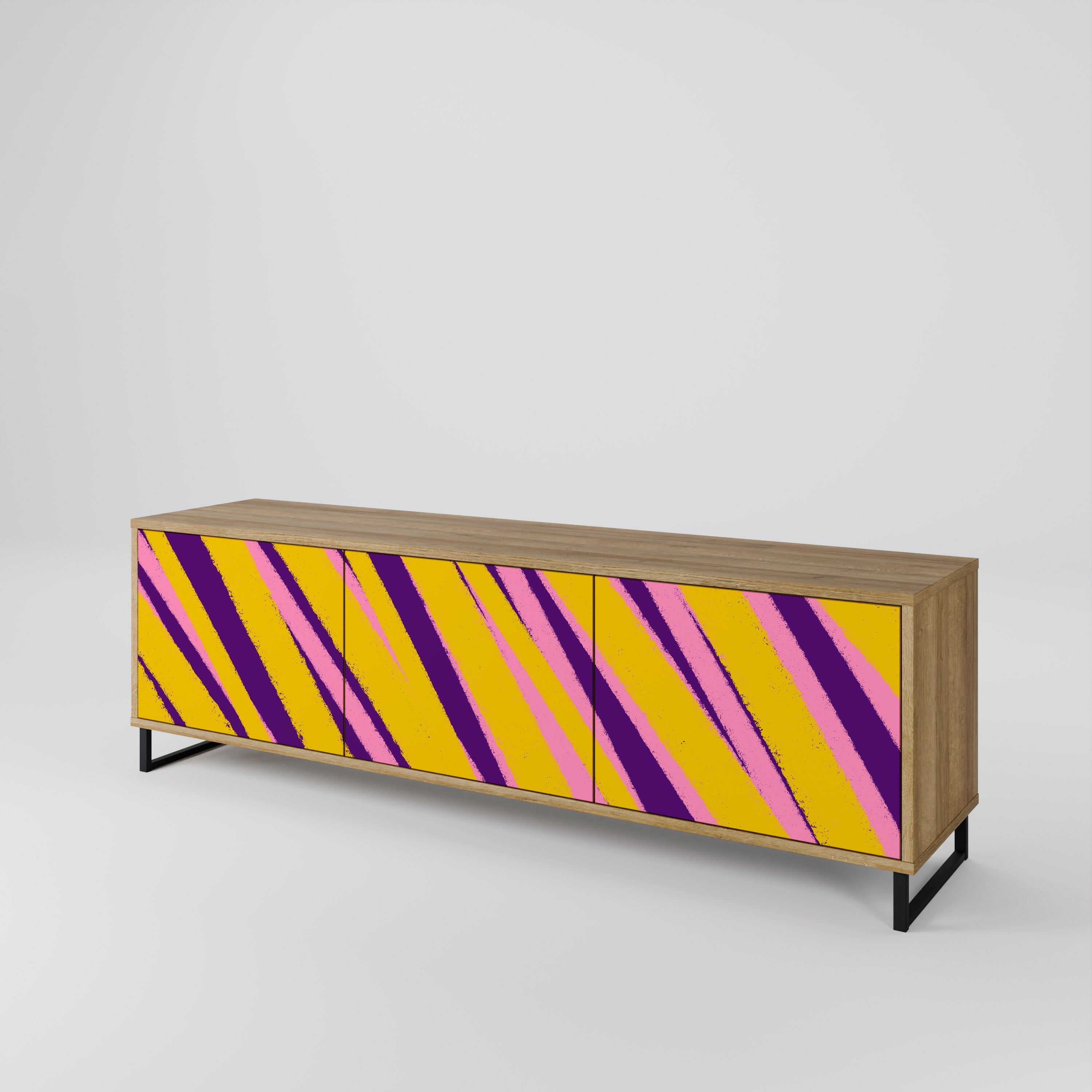 DREAMS COME TRUE TV-Lowboard mit 3 Türen in Eiche-Optik