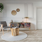 GOLDEN TIDES TV-Lowboard mit 3 Türen in Eiche-Optik