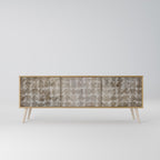 SLIGHTLY BLURRED TV-Lowboard mit 3 Türen in Eiche-Optik