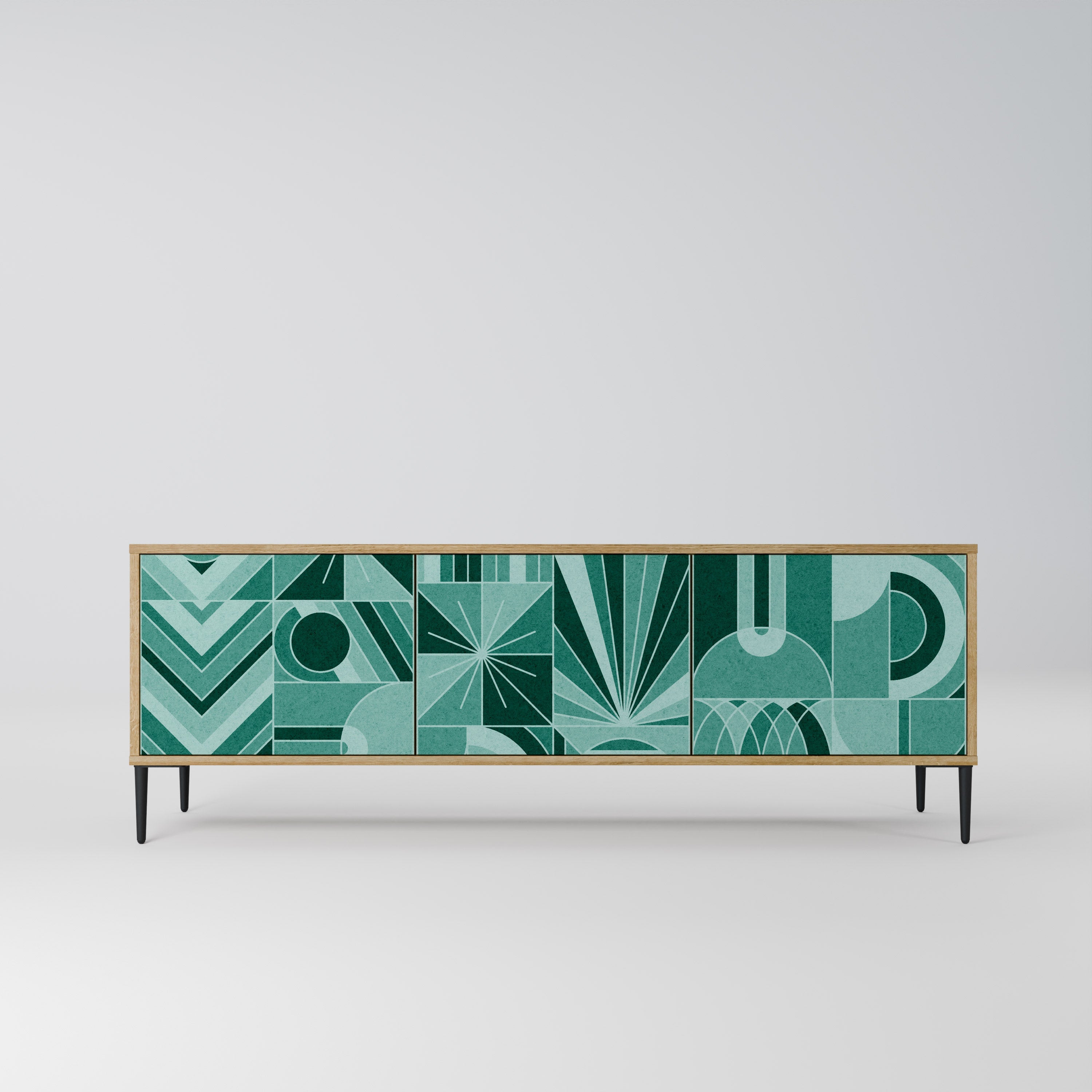 HARMONIC GRID TV-Lowboard mit 3 Türen in Eiche-Optik