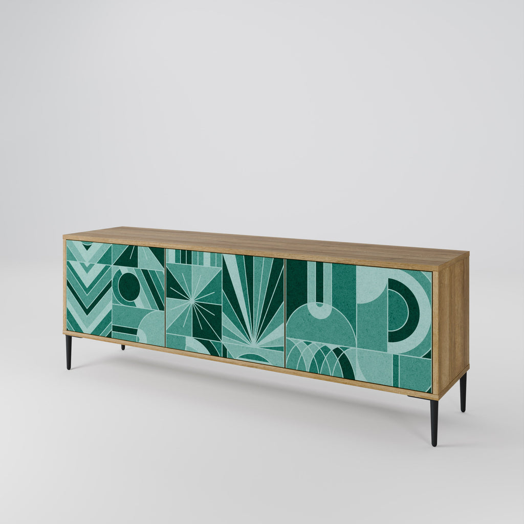 HARMONIC GRID TV-Lowboard mit 3 Türen in Eiche-Optik