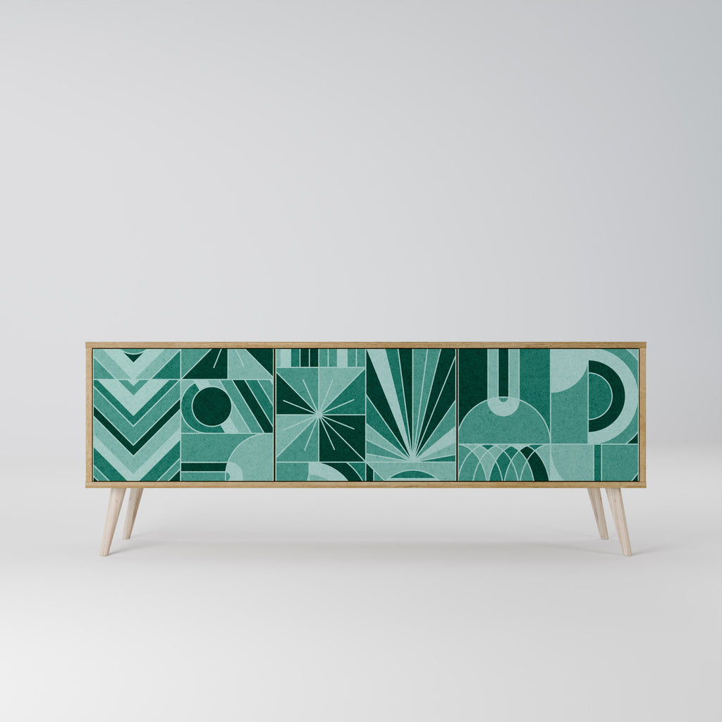 HARMONIC GRID TV-Lowboard mit 3 Türen in Eiche-Optik