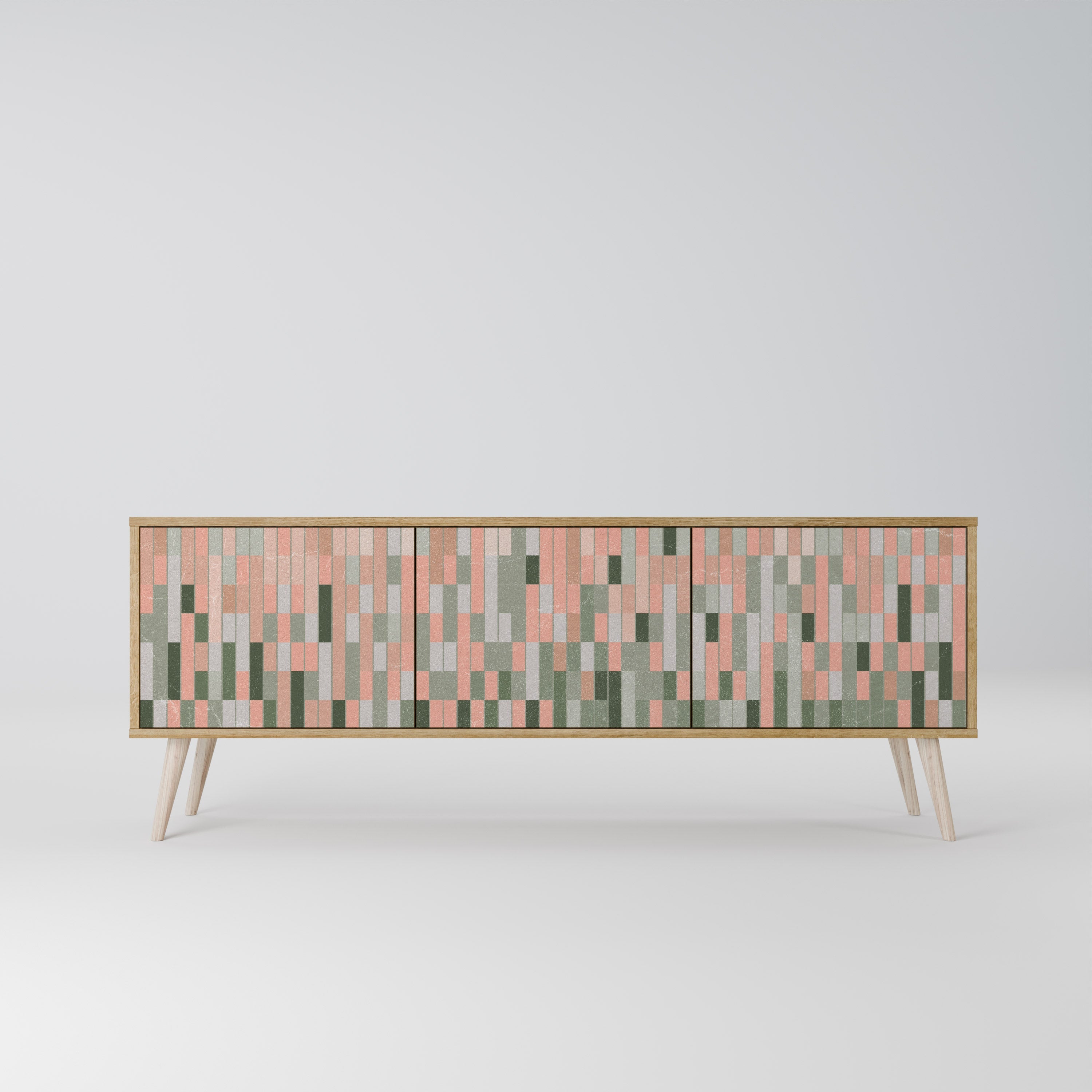 BUILDING THE FUTURE TV-Lowboard mit 3 Türen in Eiche-Optik