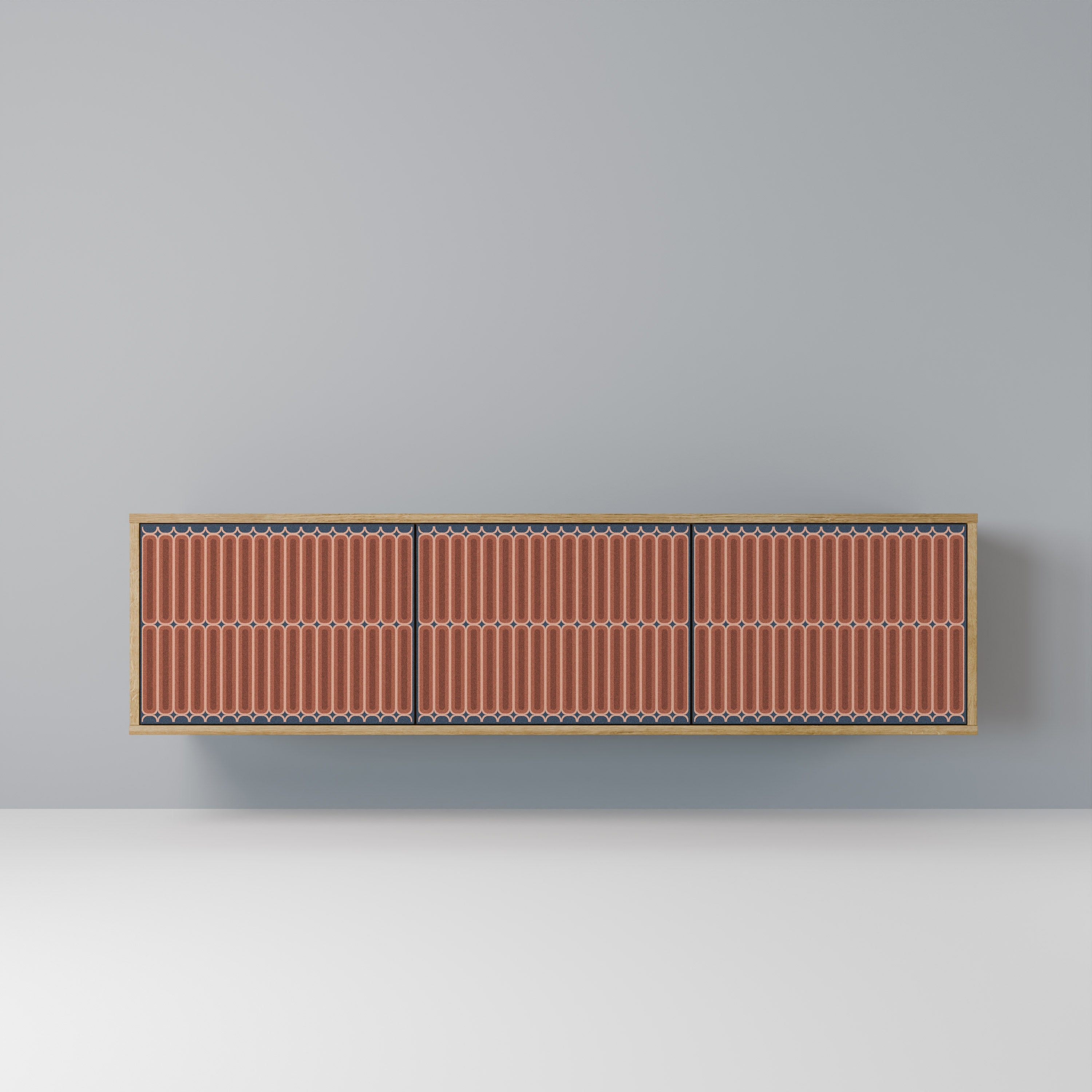 HYPNOTIC GATE TV-Lowboard mit 3 Türen in Eiche-Optik