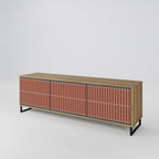 HYPNOTIC GATE TV-Lowboard mit 3 Türen in Eiche-Optik