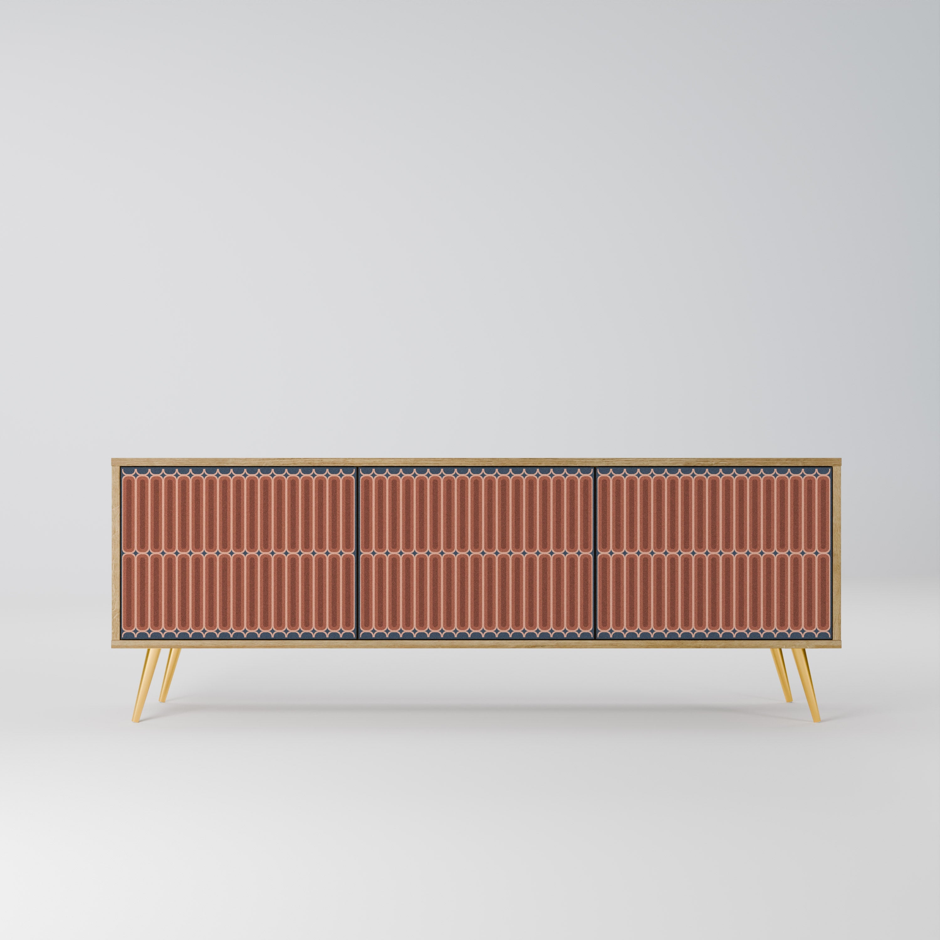 HYPNOTIC GATE TV-Lowboard mit 3 Türen in Eiche-Optik