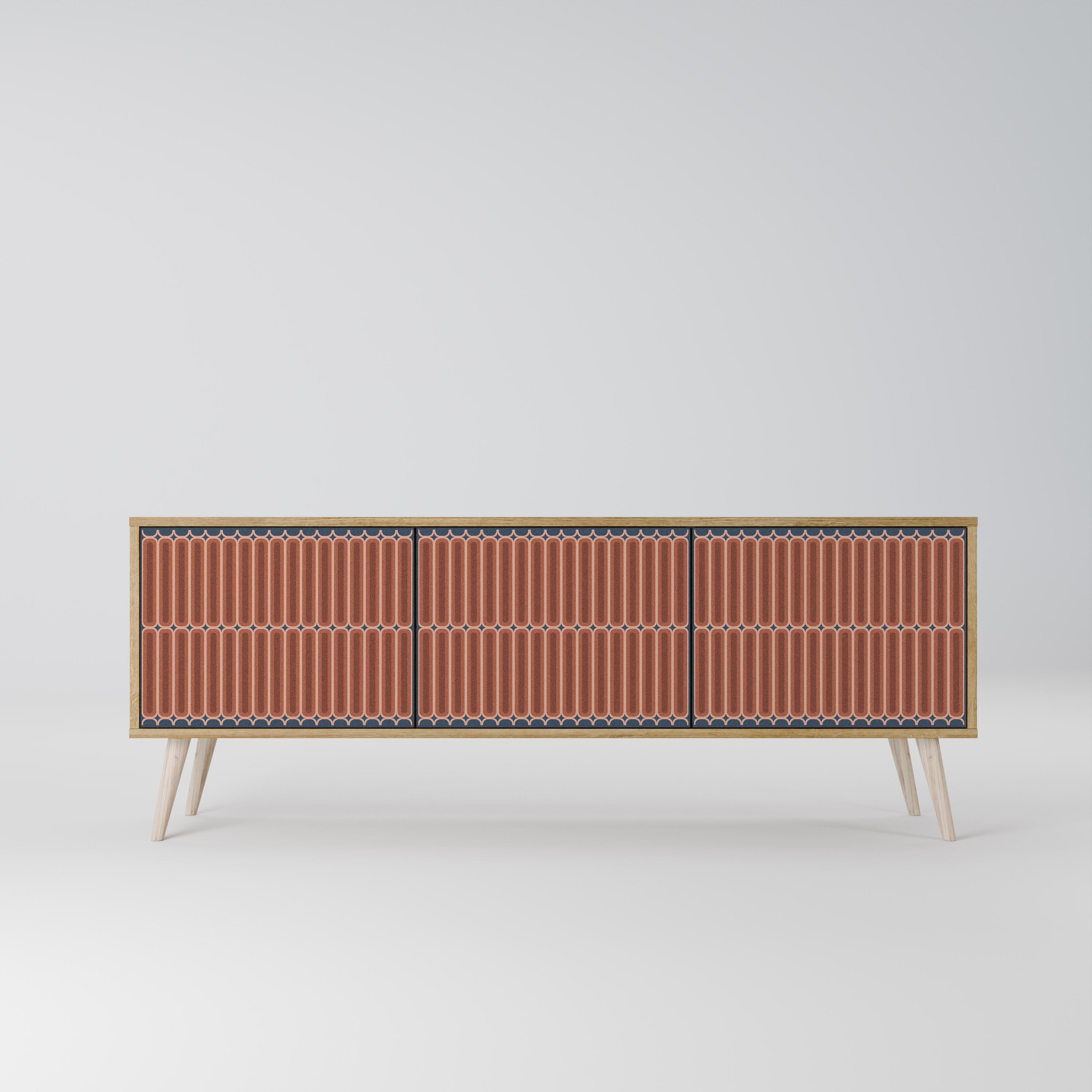 HYPNOTIC GATE TV-Lowboard mit 3 Türen in Eiche-Optik