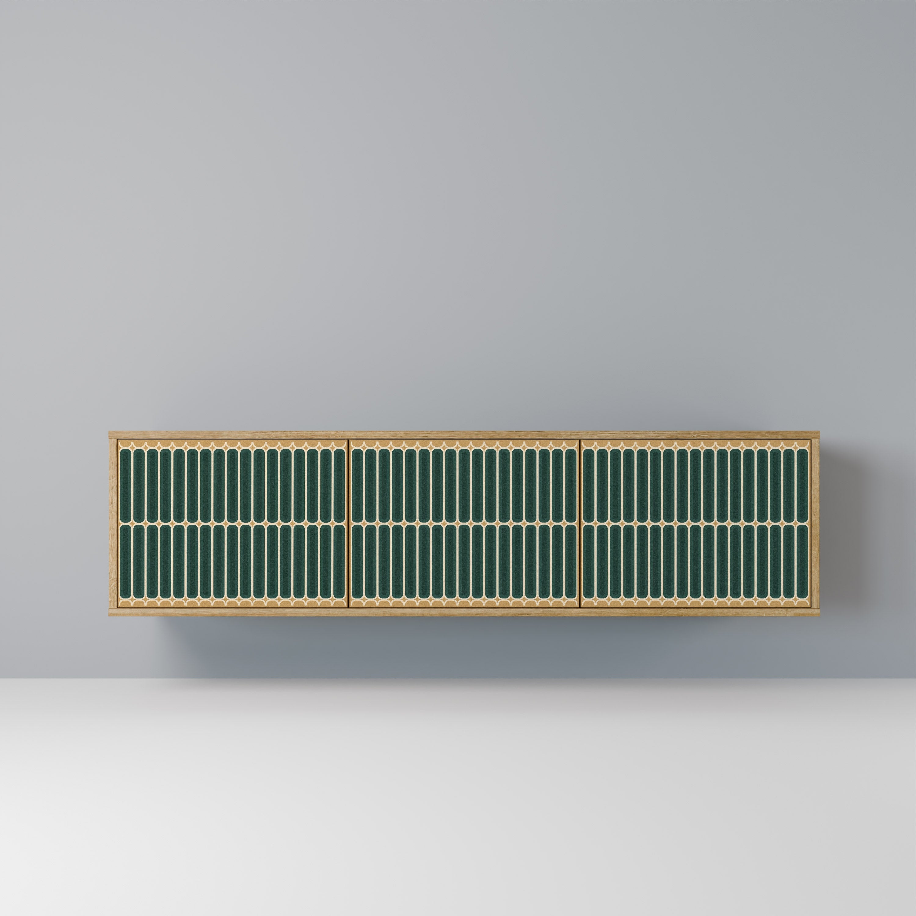 ILUSION GATE TV-Lowboard mit 3 Türen in Eiche-Optik