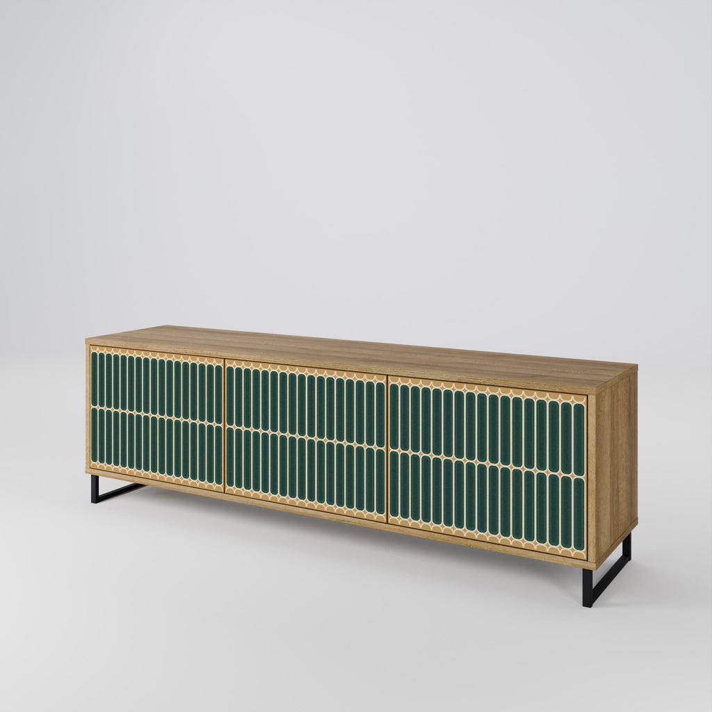 ILUSION GATE TV-Lowboard mit 3 Türen in Eiche-Optik