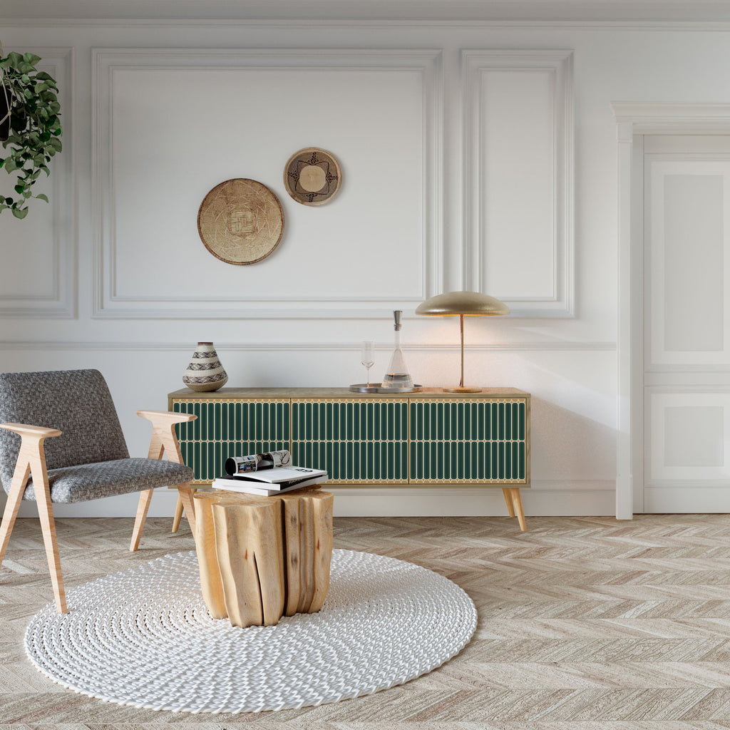 ILUSION GATE TV-Lowboard mit 3 Türen in Eiche-Optik