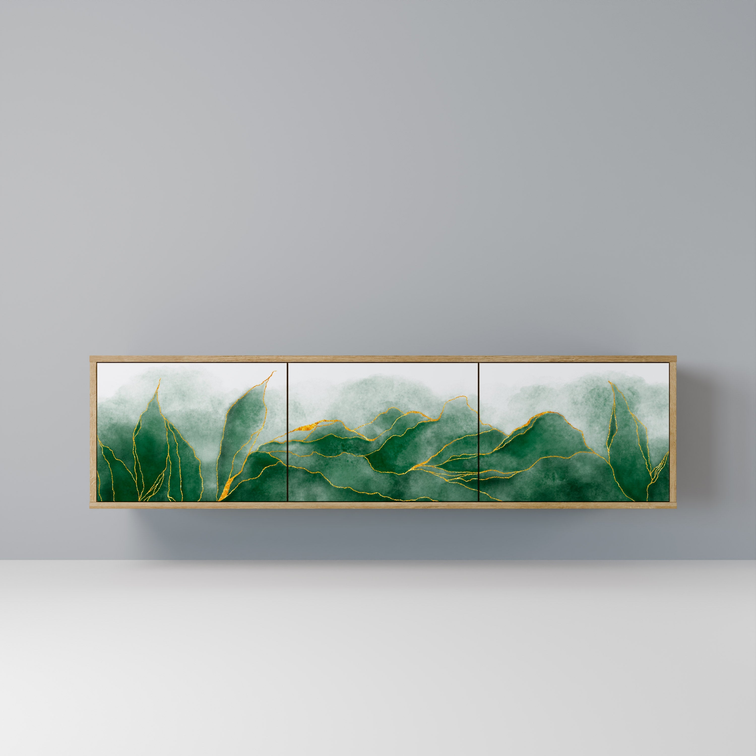 EXPENSIVE NATURE TV-Lowboard mit 3 Türen in Eiche-Optik