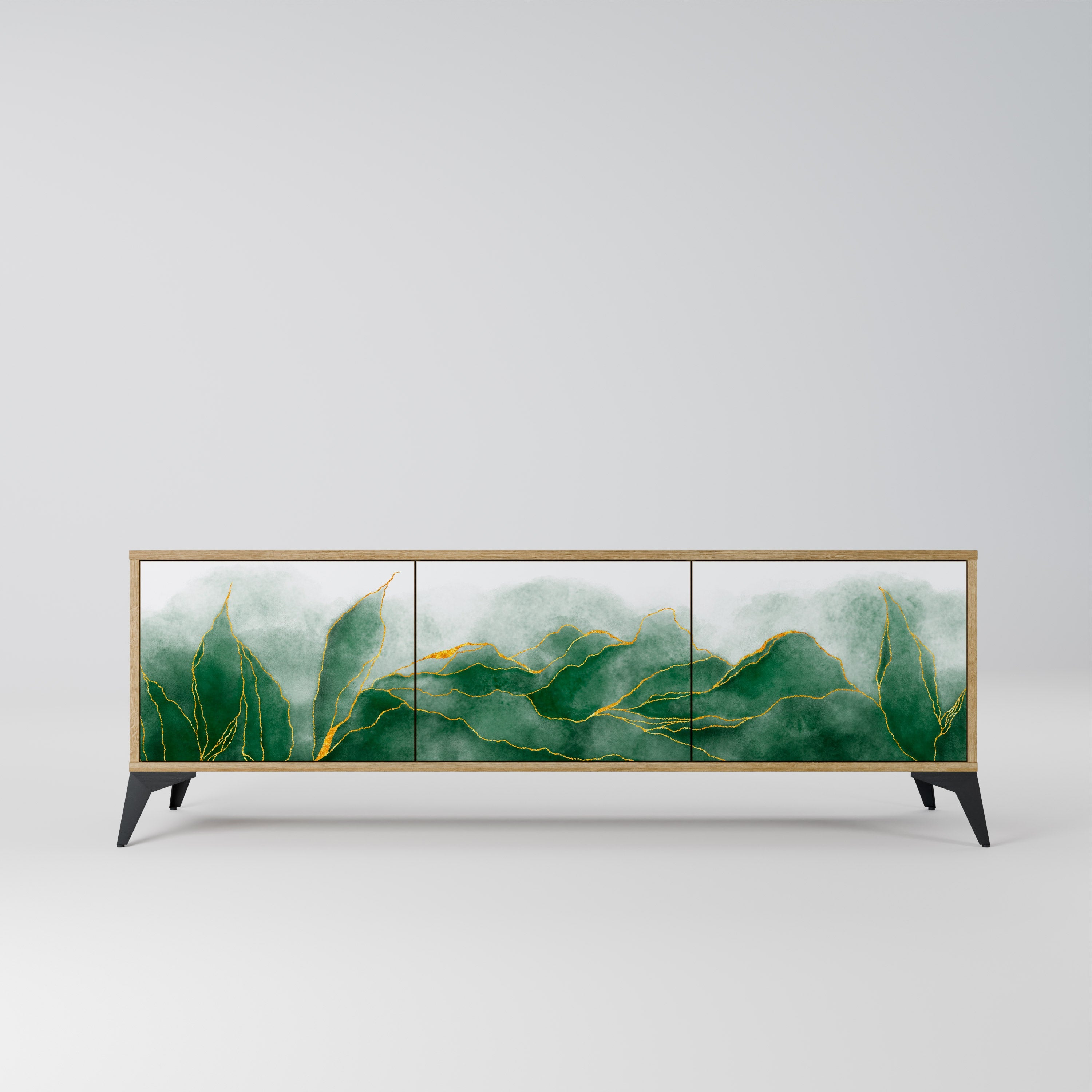 EXPENSIVE NATURE TV-Lowboard mit 3 Türen in Eiche-Optik