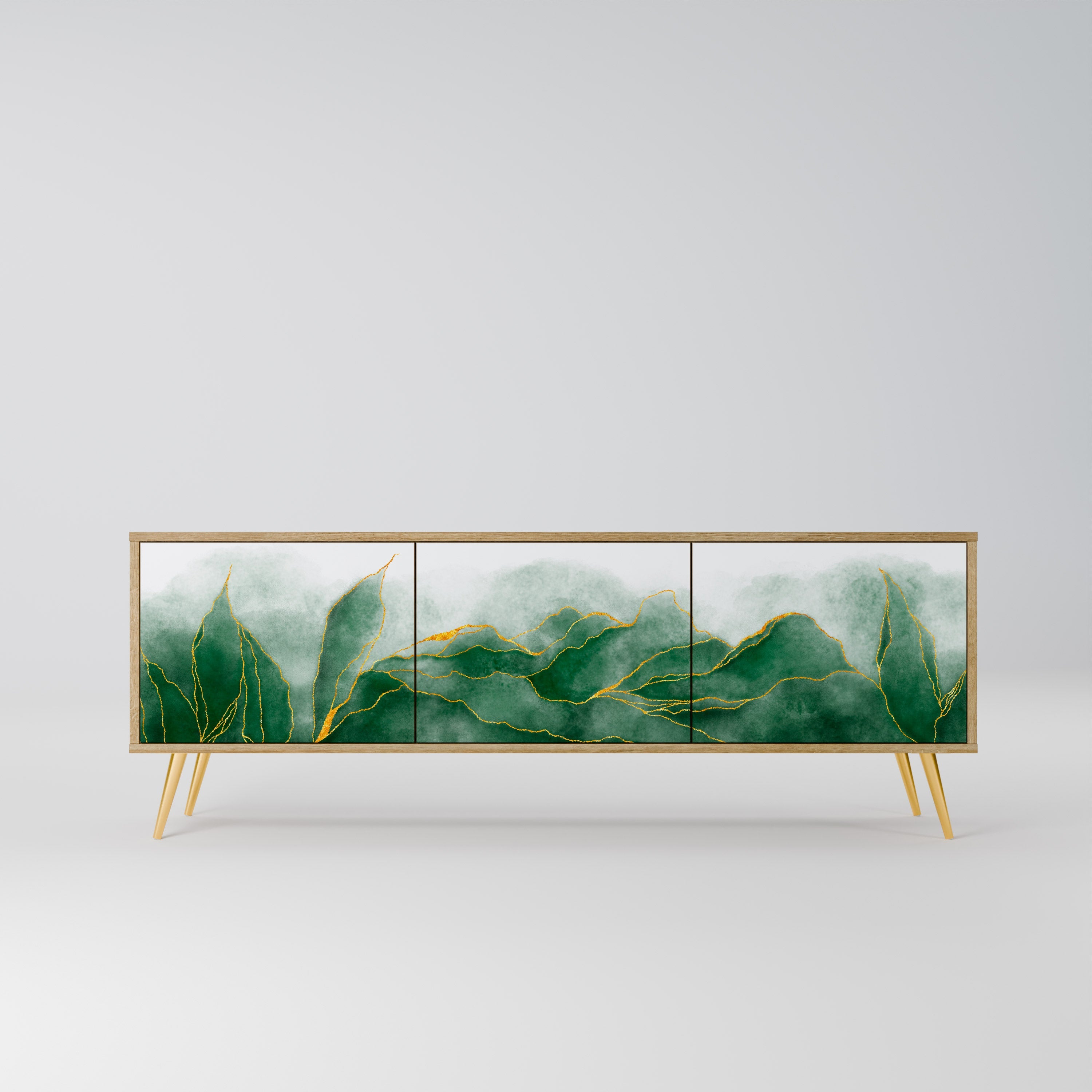 EXPENSIVE NATURE TV-Lowboard mit 3 Türen in Eiche-Optik