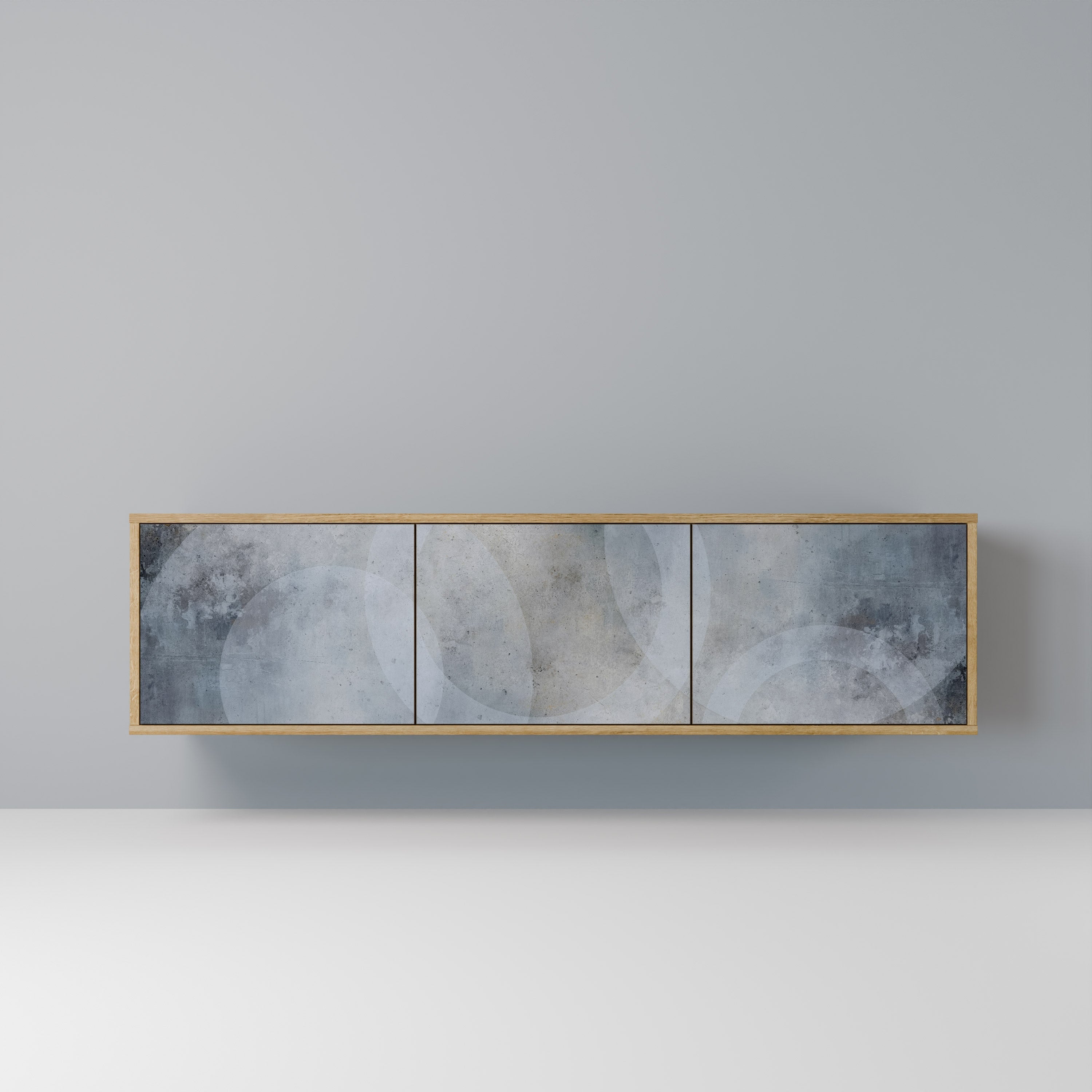 MUTED ARC TV-Lowboard mit 3 Türen in Eiche-Optik