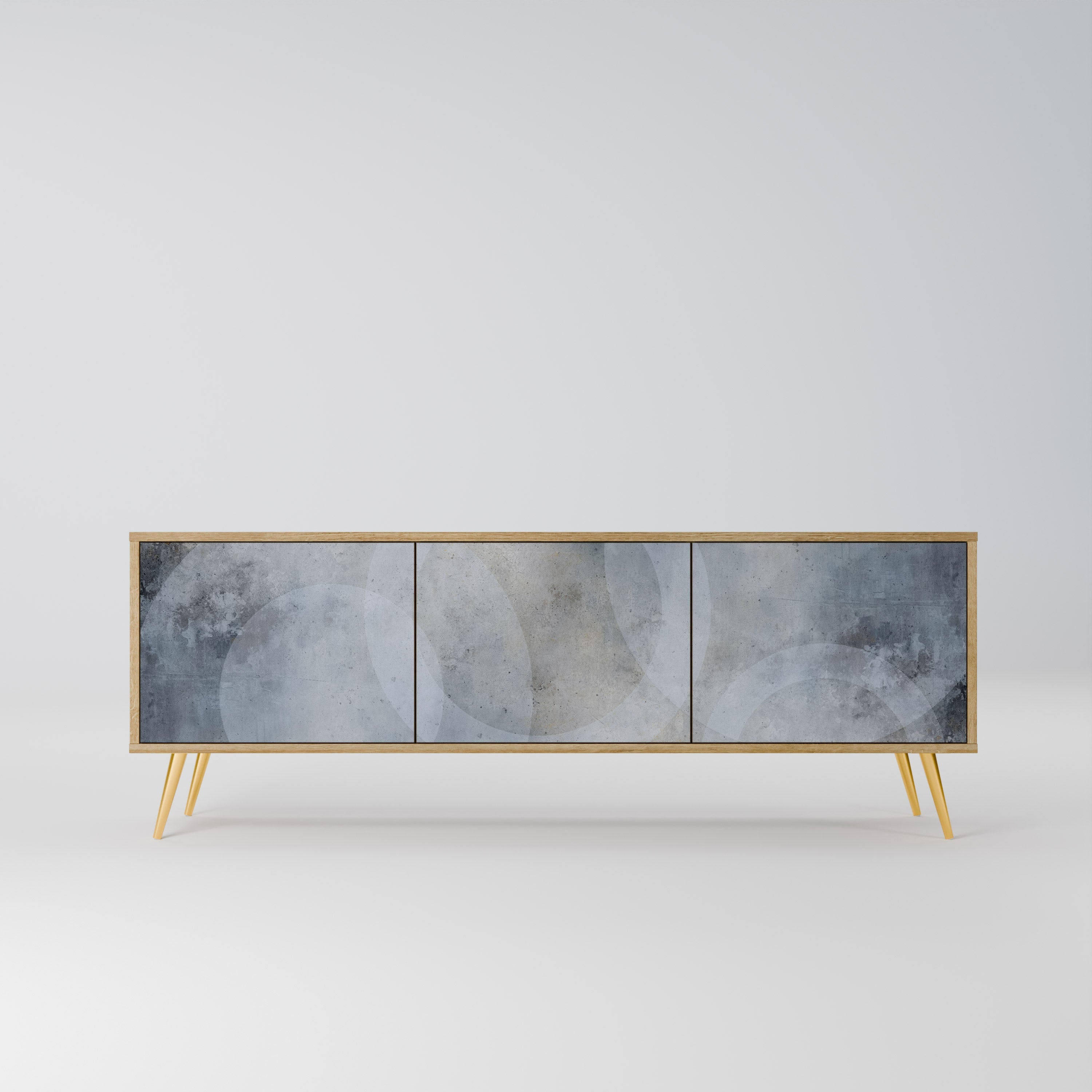 MUTED ARC TV-Lowboard mit 3 Türen in Eiche-Optik