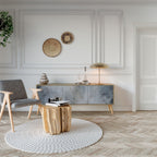 MUTED ARC TV-Lowboard mit 3 Türen in Eiche-Optik