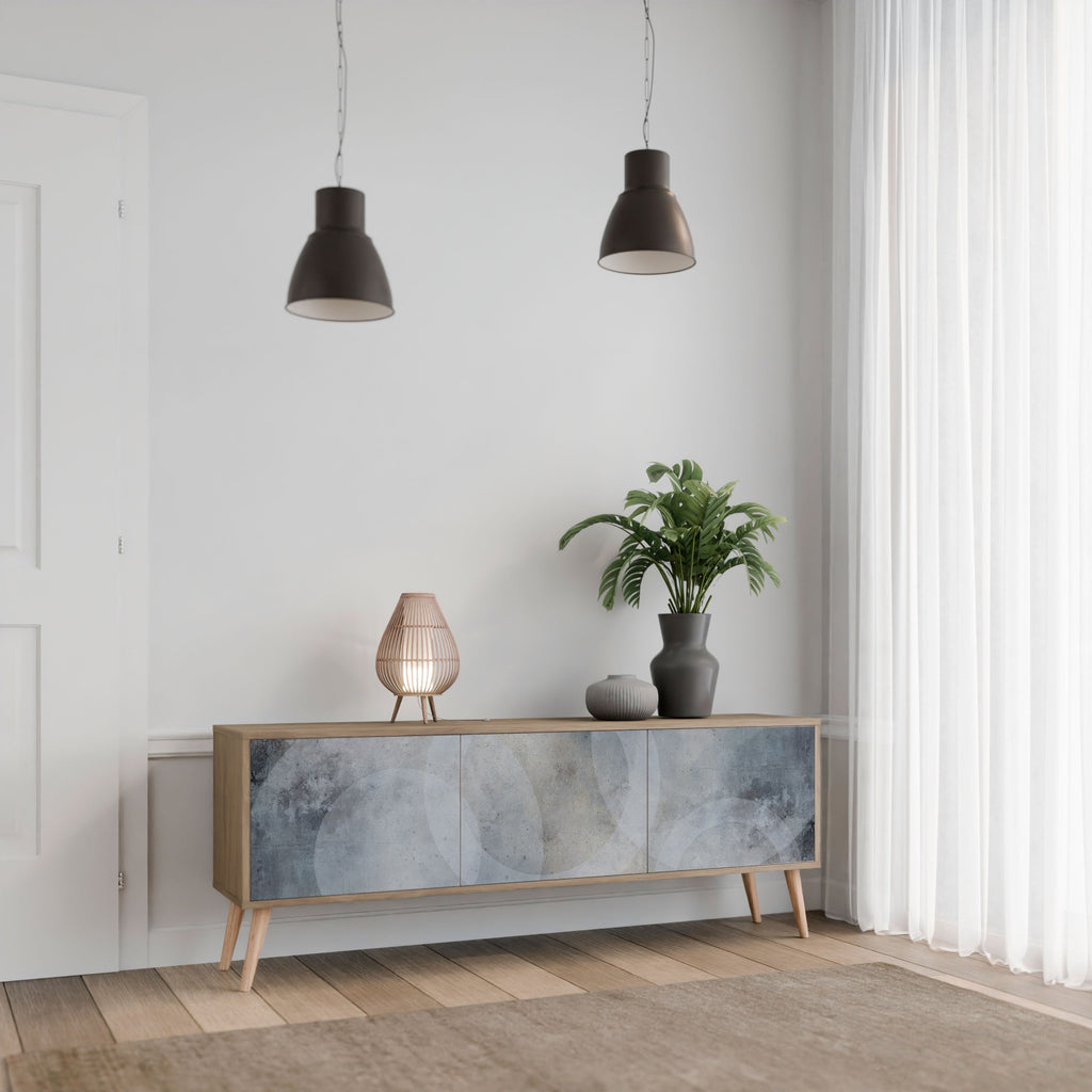 MUTED ARC TV-Lowboard mit 3 Türen in Eiche-Optik