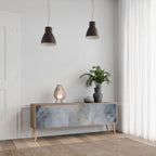 MUTED ARC TV-Lowboard mit 3 Türen in Eiche-Optik