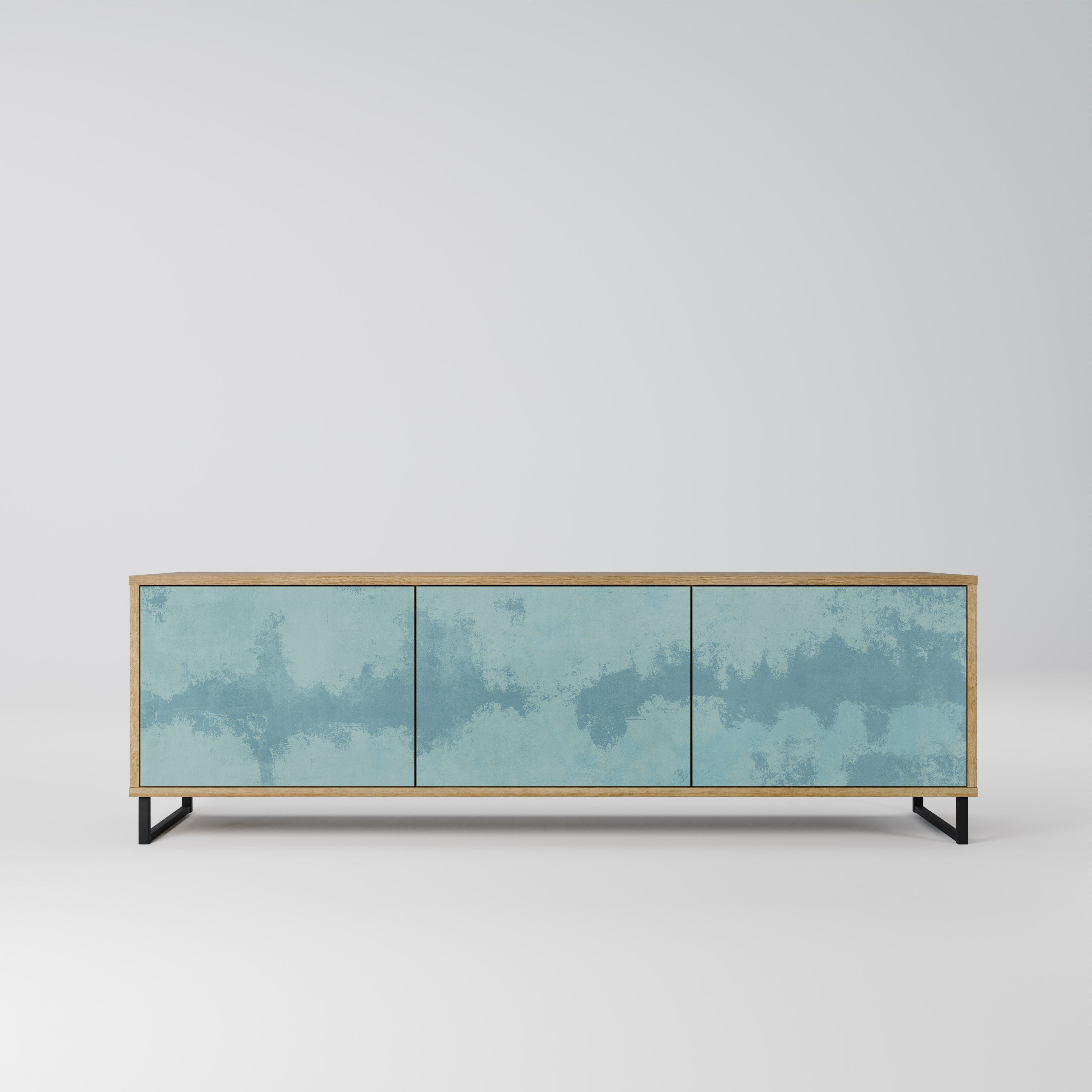 SKY WASH TV-Lowboard mit 3 Türen in Eiche-Optik